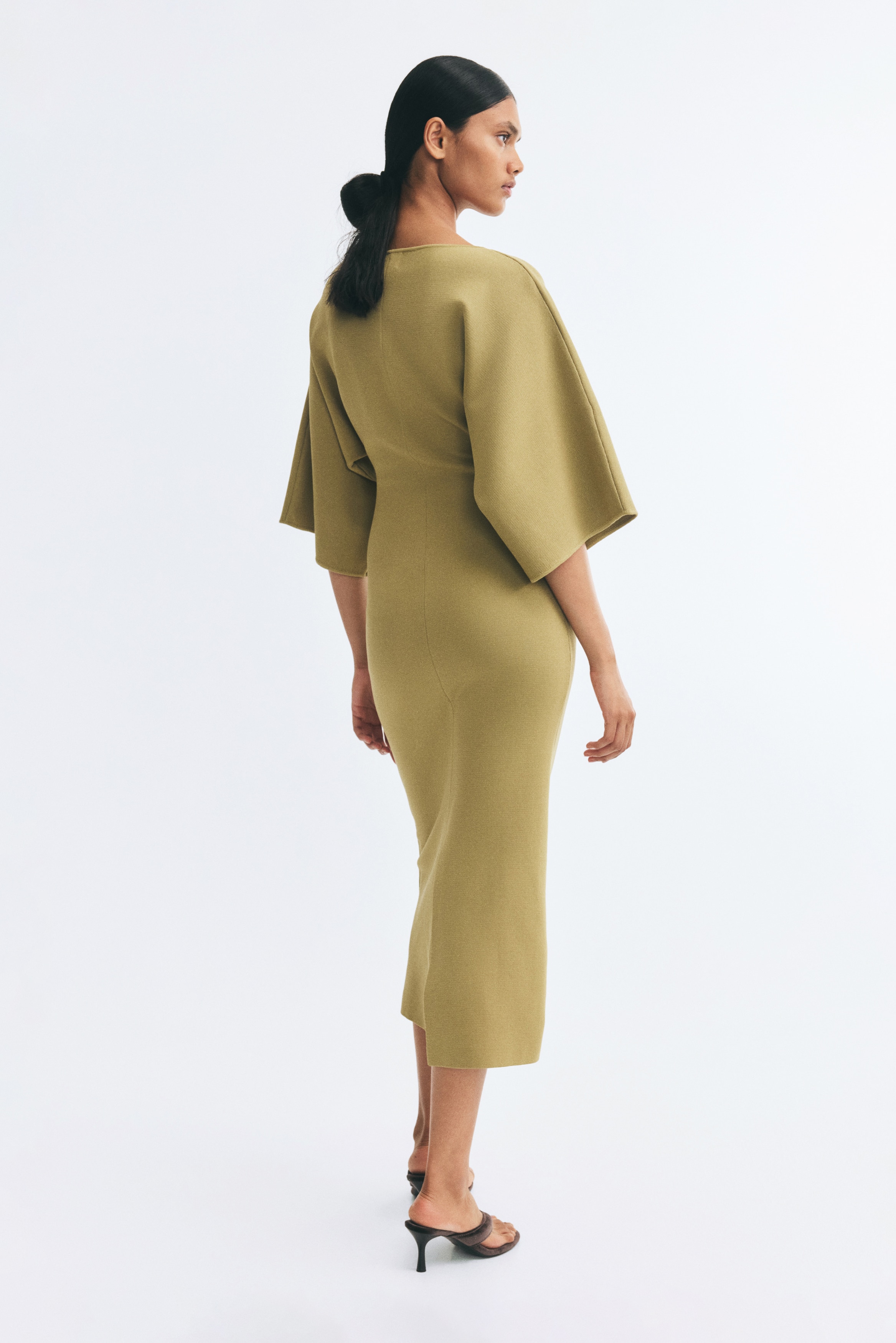 Draped Midi Dress thumbnail 3