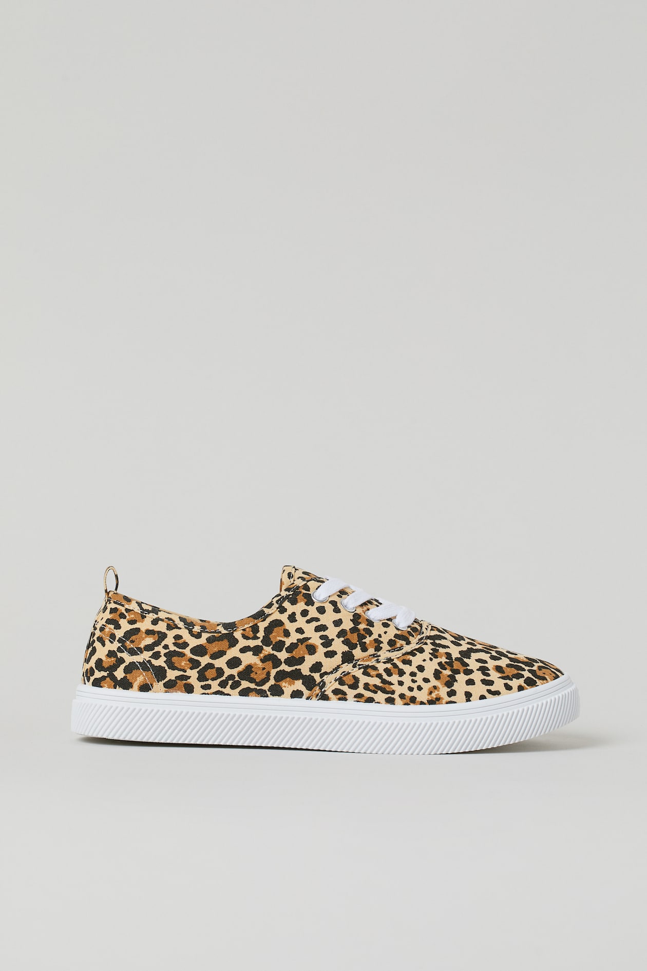 Low profile trainers Beige-yellow/Leopard print Ladies H&M HK