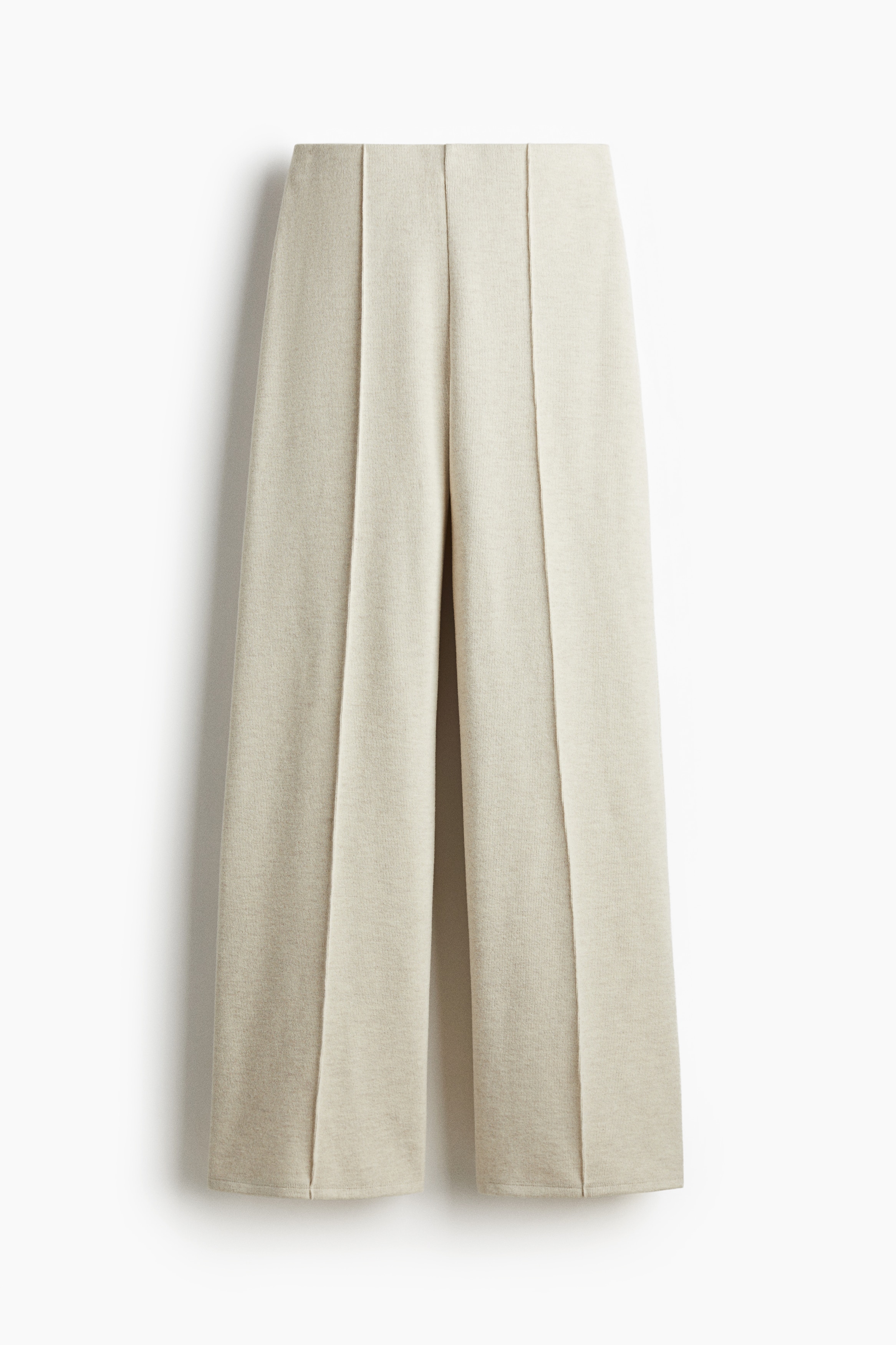Fine Knit Pants - Light beige marle/Dark grey marle/Greige marle