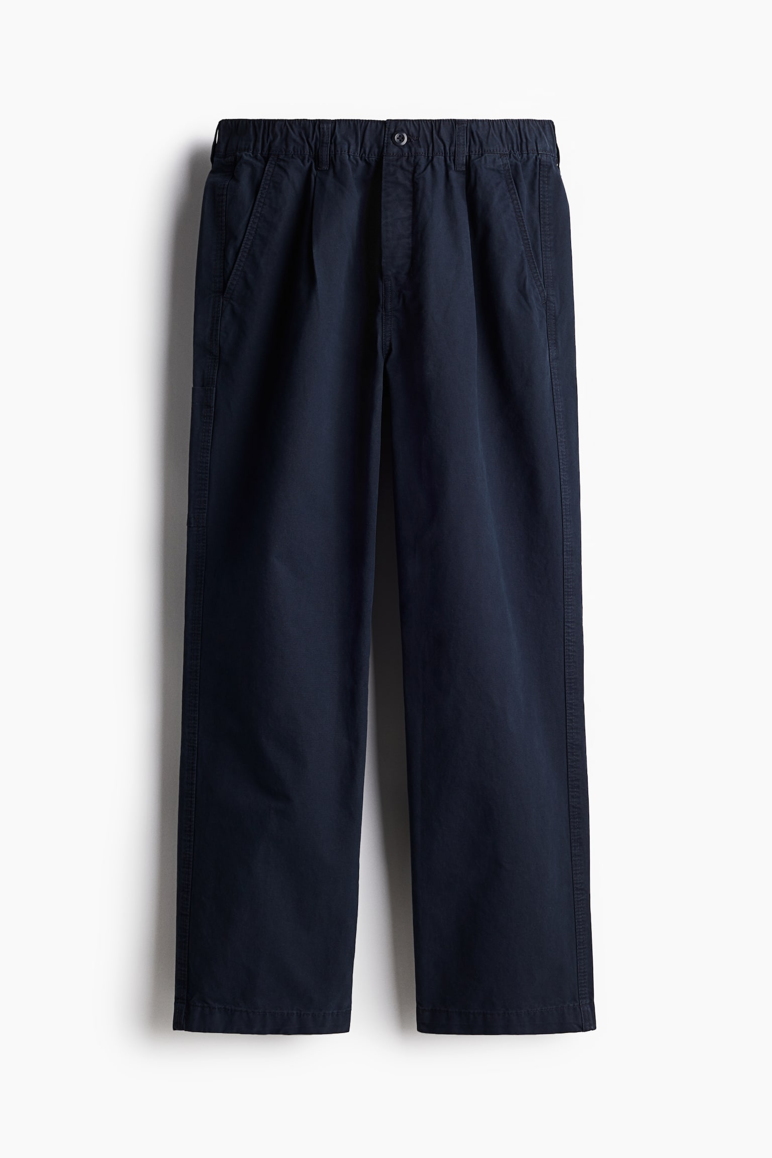 Relaxed Fit Worker trousers - Navy blue/White/Beige - 2