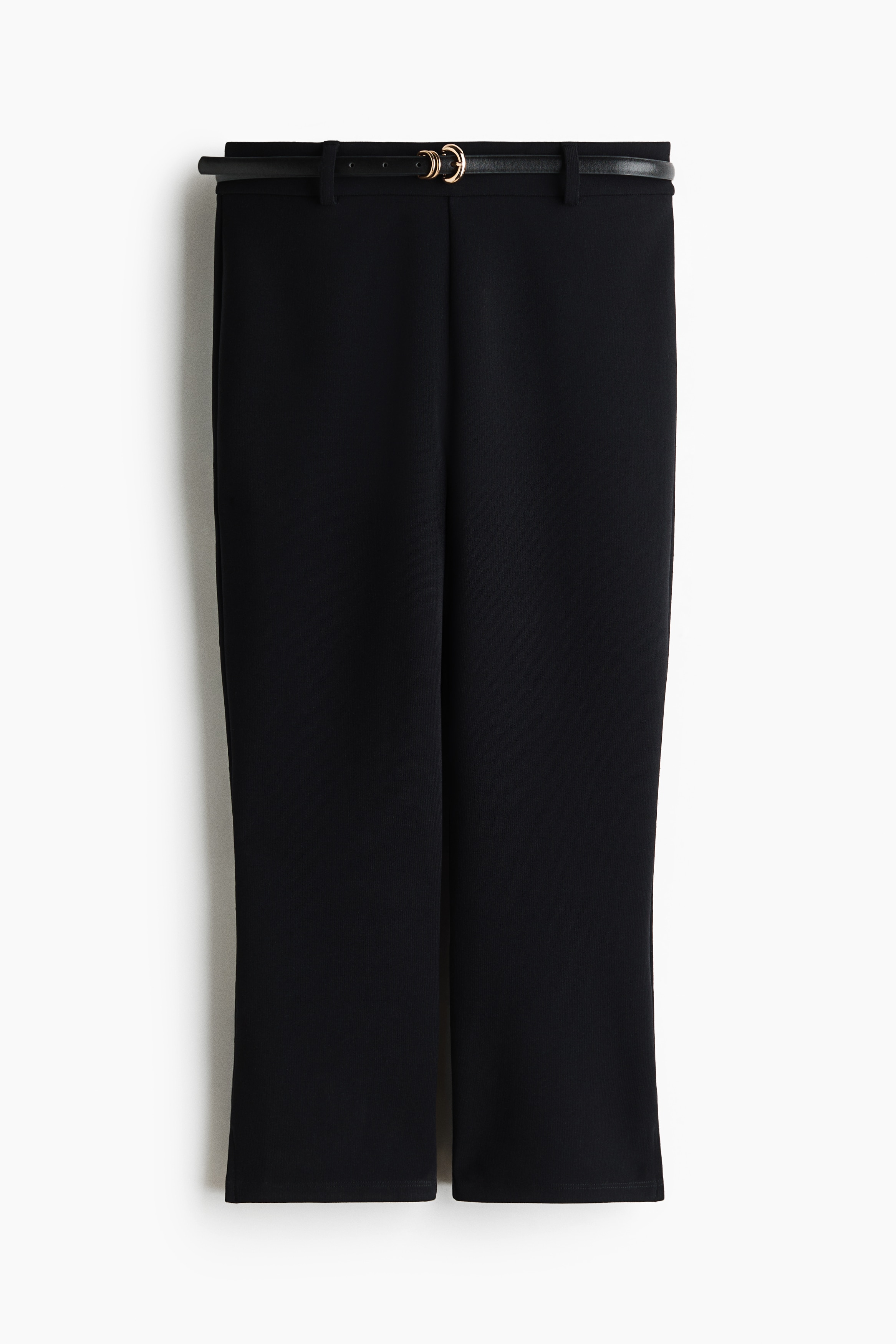 Pantalon Capri avec ceinture - Noir