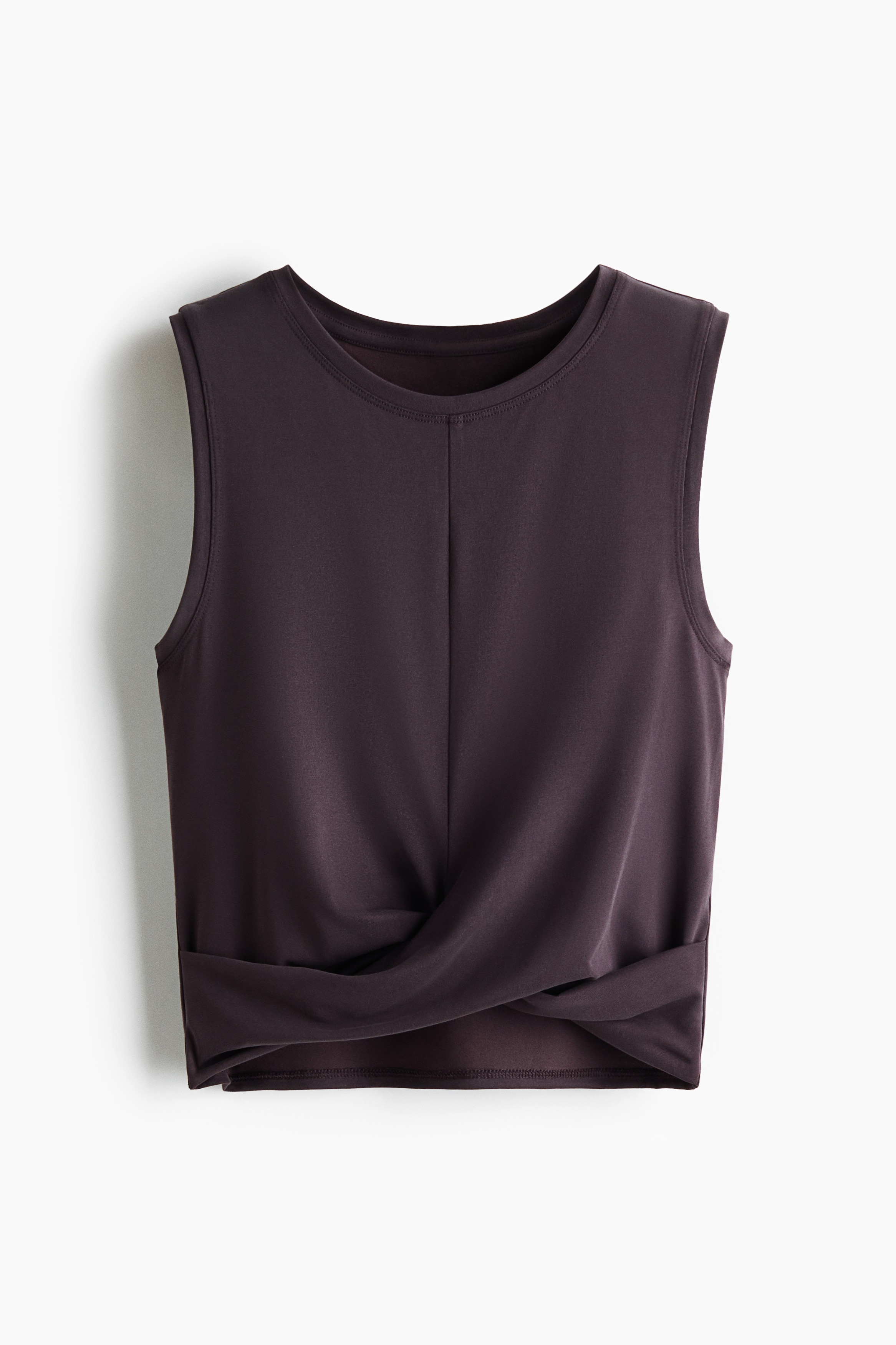 Top de deporte con detalle cruzado Slim Fit - Plum