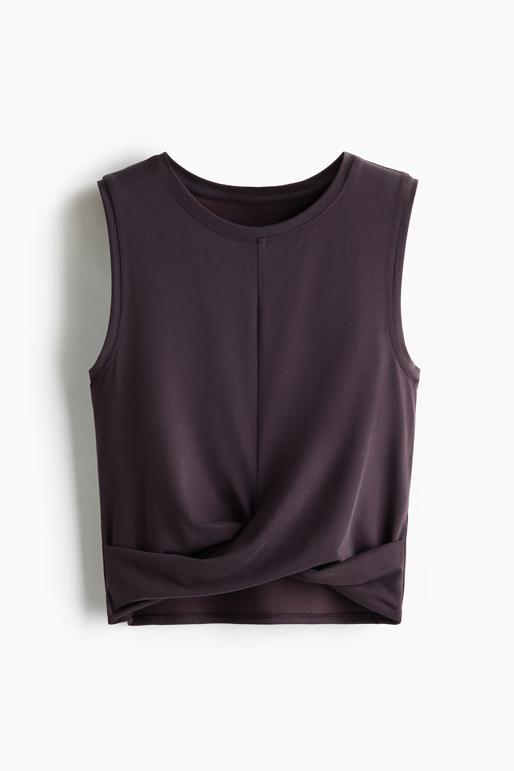 Slim-Fit Twist-Detail Sports Tank Top