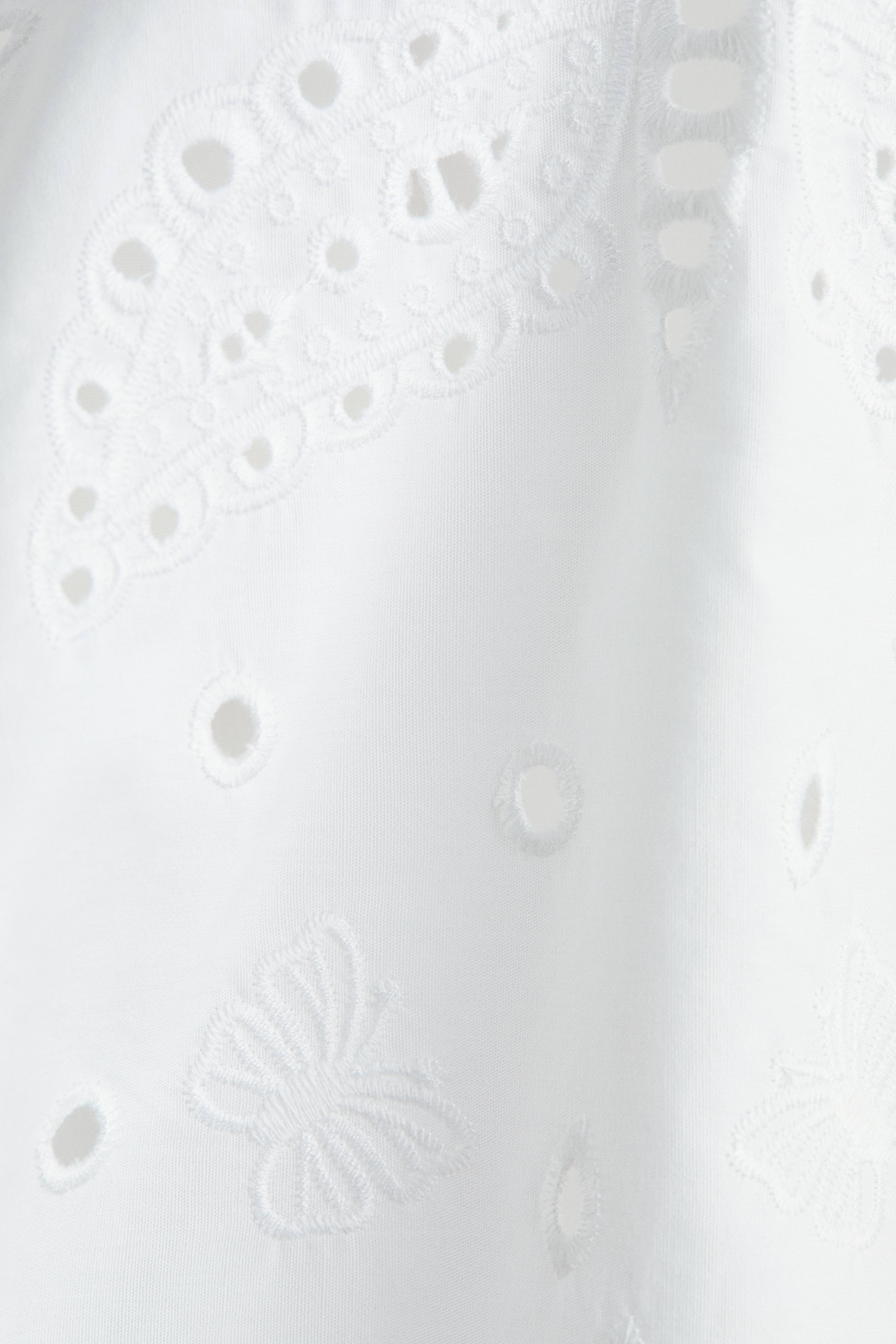Halterneck Dress with Eyelet Embroidery
