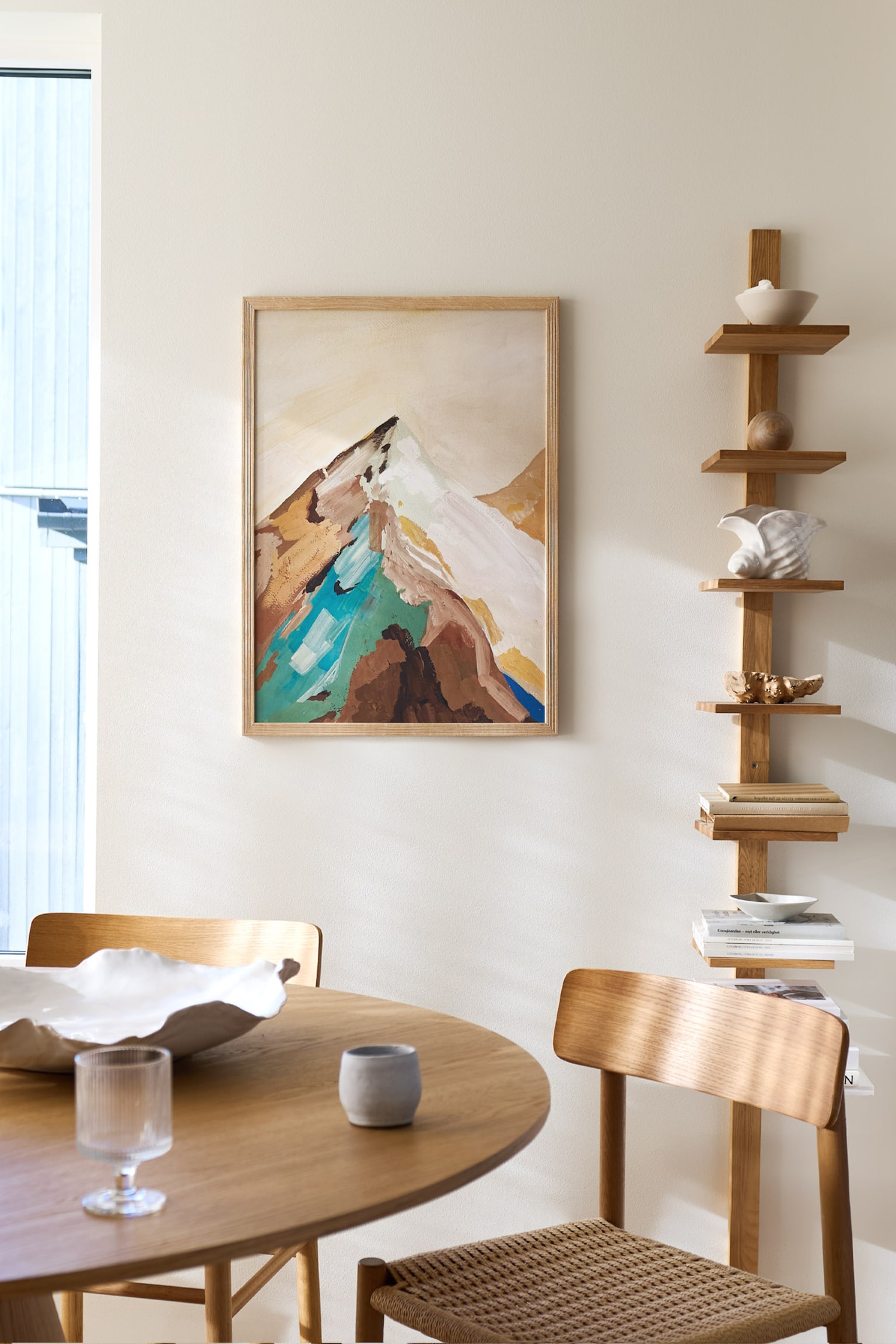 Ribbed Picture Frame - Ek/Svart/Vit/Mörk Ek - 2