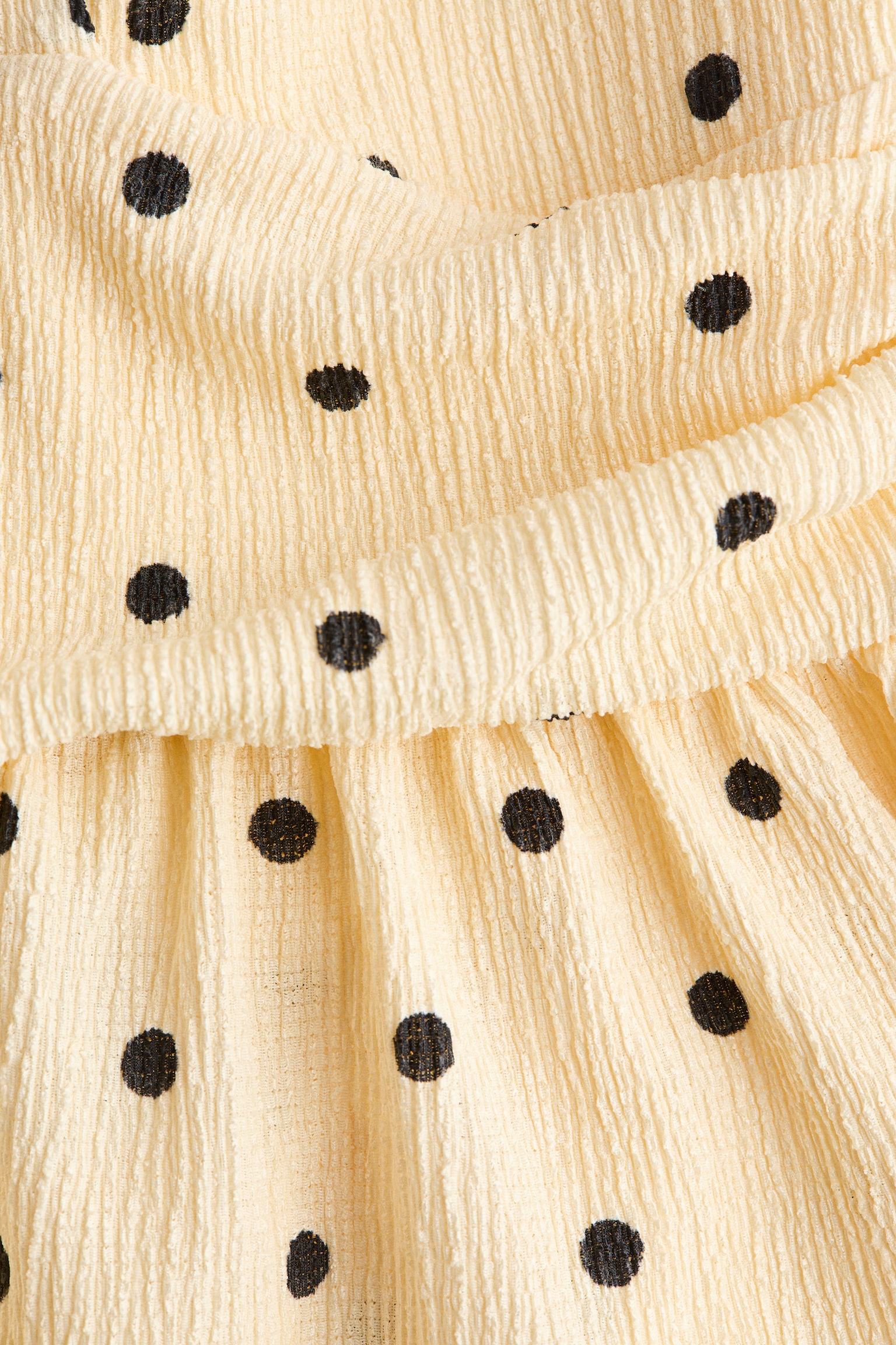 Peplum halterneck top - Pale yellow/Polka dot/White/Polka dot - 5