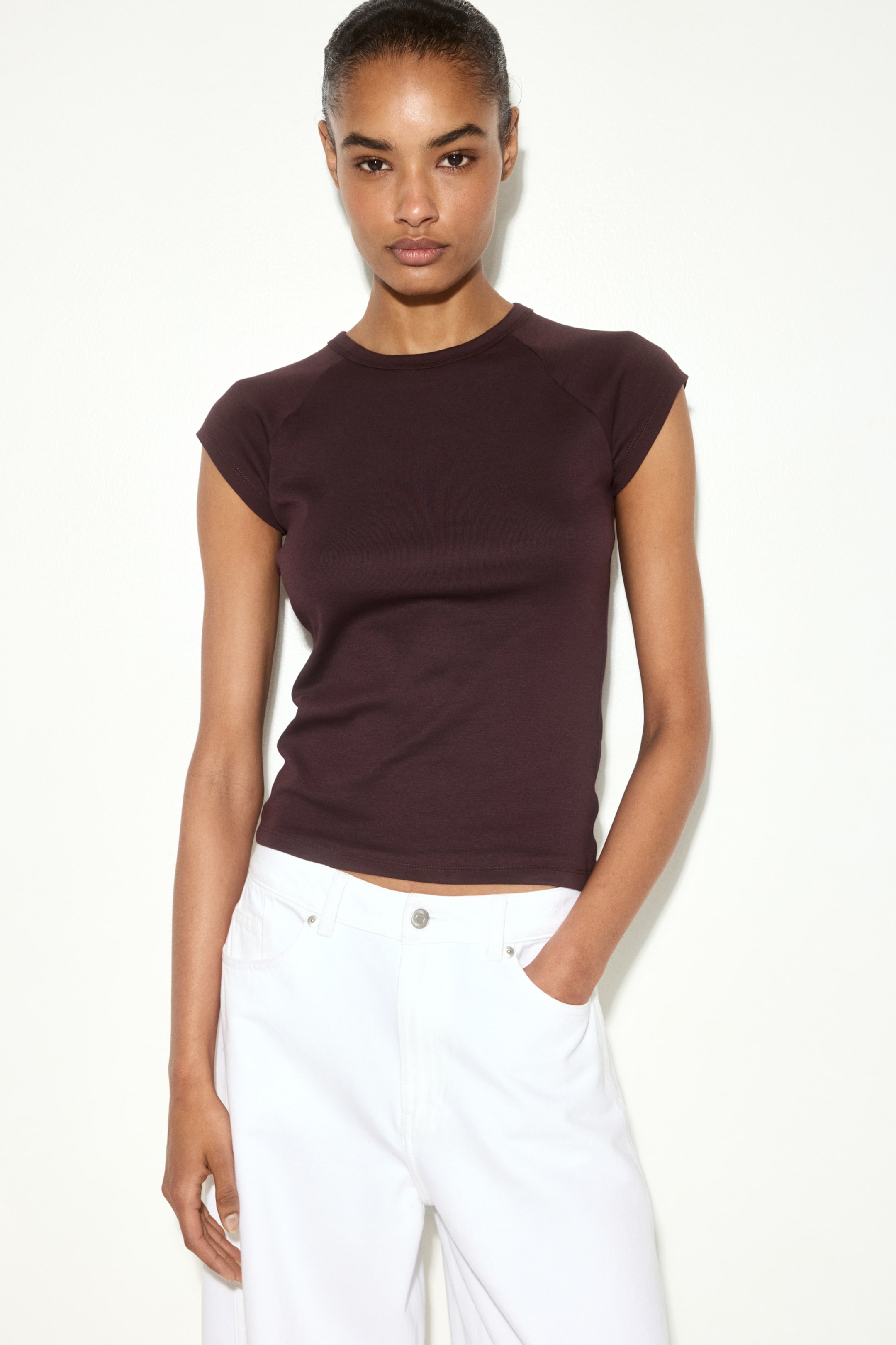 Женские футболки H&M Raglan-Sleeved T-Shirt — фото 4