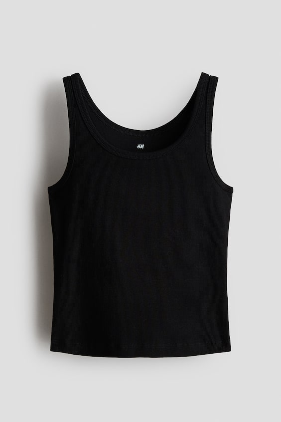 Детские топы H&M Ribbed Cotton Tank Top