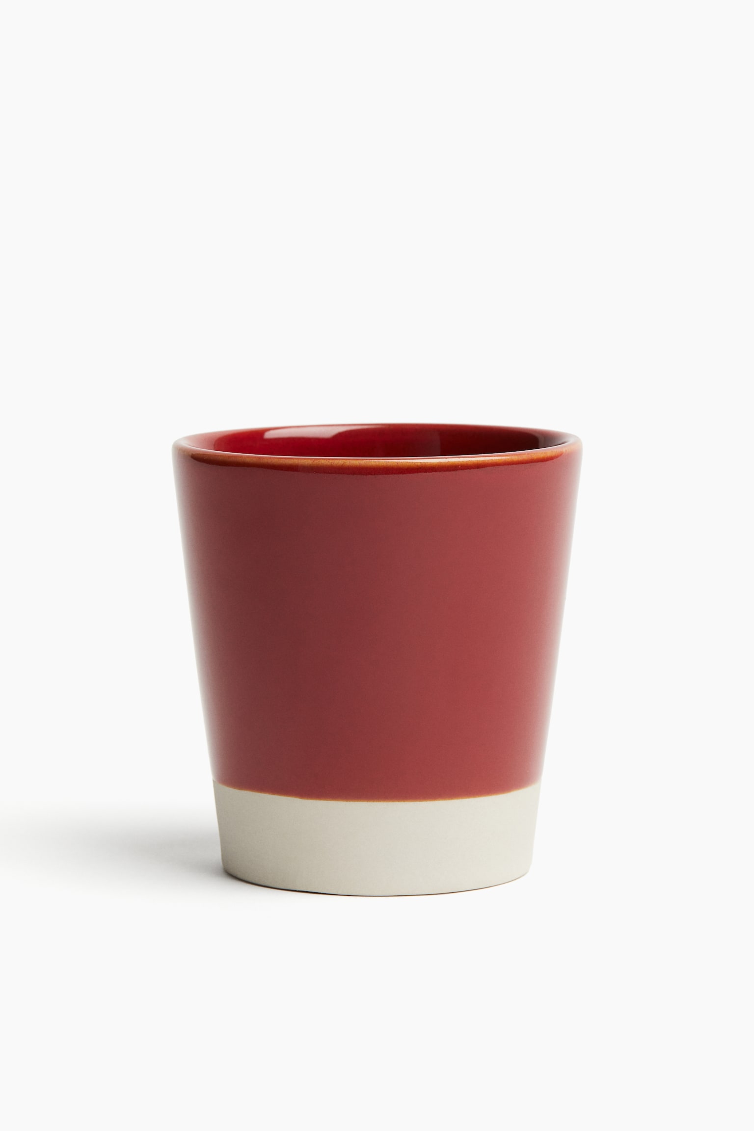 Stoneware mug - Red/Dark beige/Blue/Light grey - 1