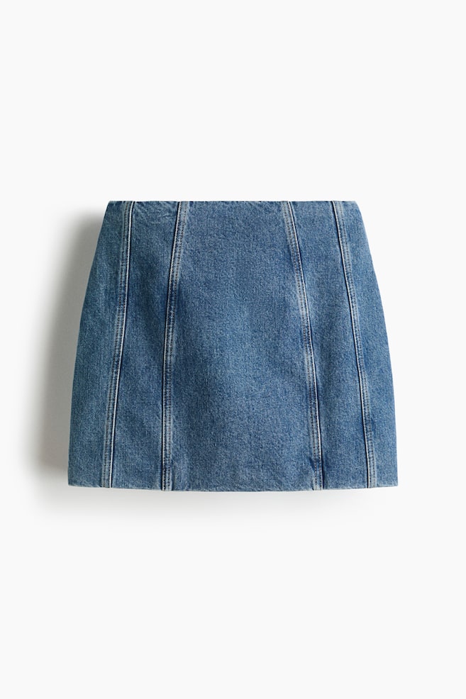 Minijupe en denim - Bleu denim clair - 1