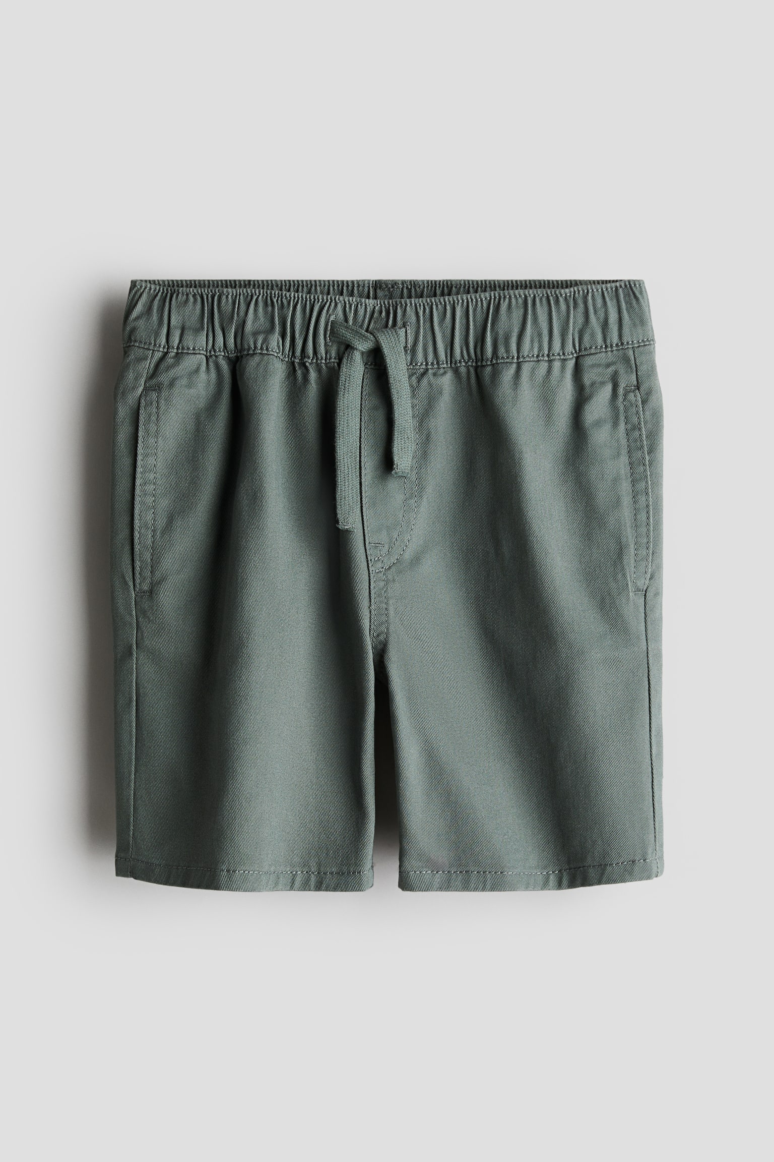 Pull-on shorts - Green/Beige - 1