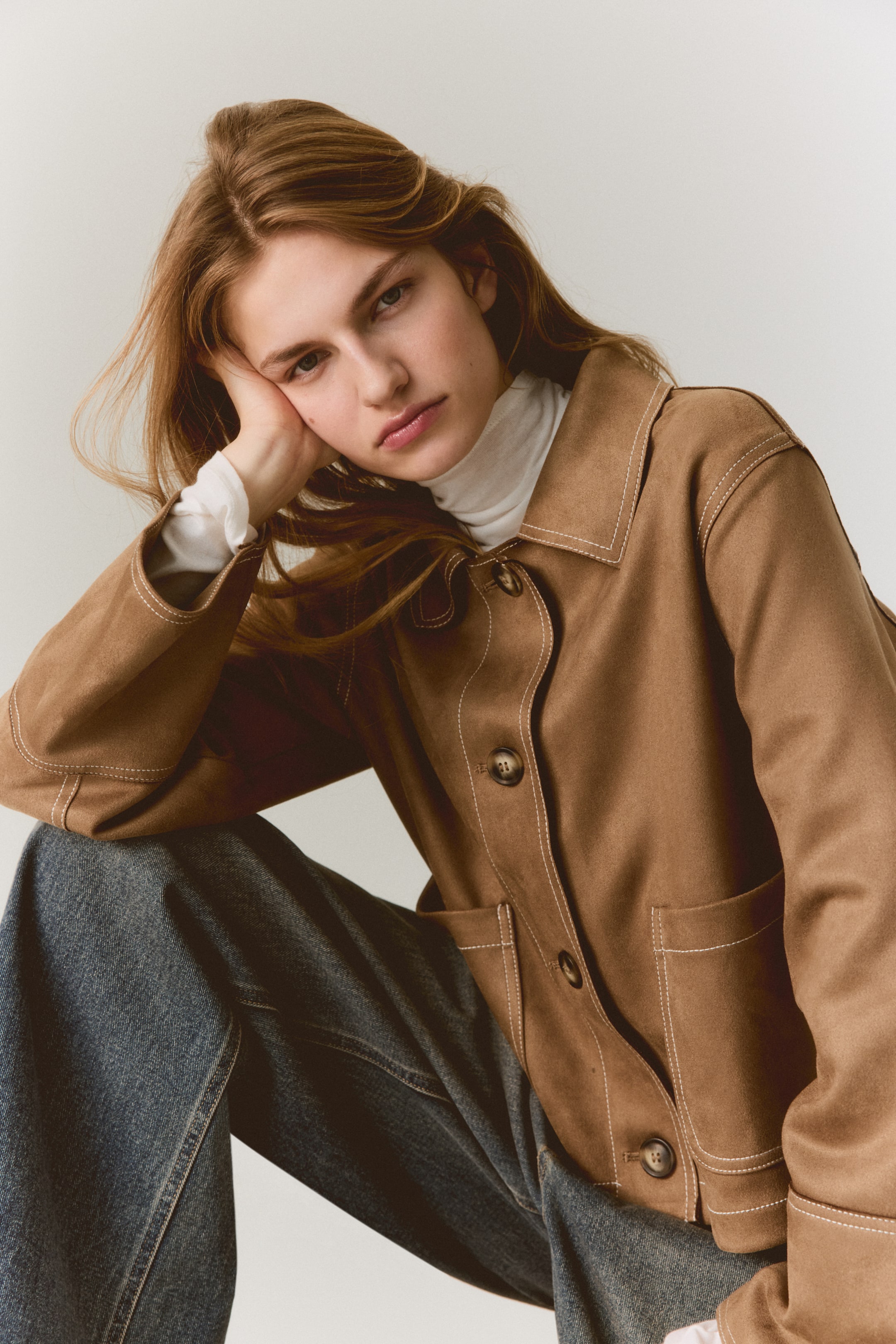 View larger image: Jersey jacket - Dark beige - Ladies | H&M IN 4