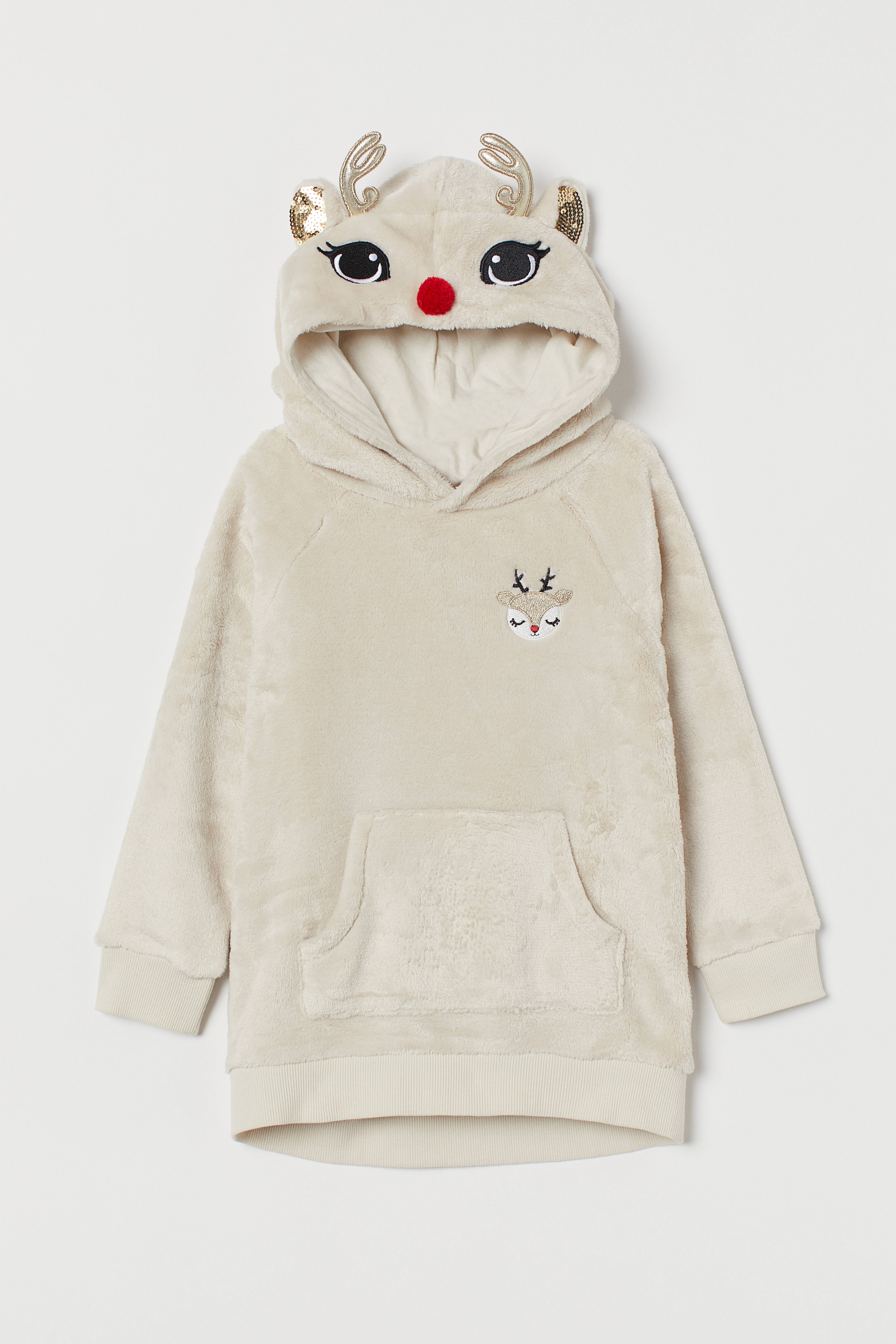 H&m reindeer hoodie on sale