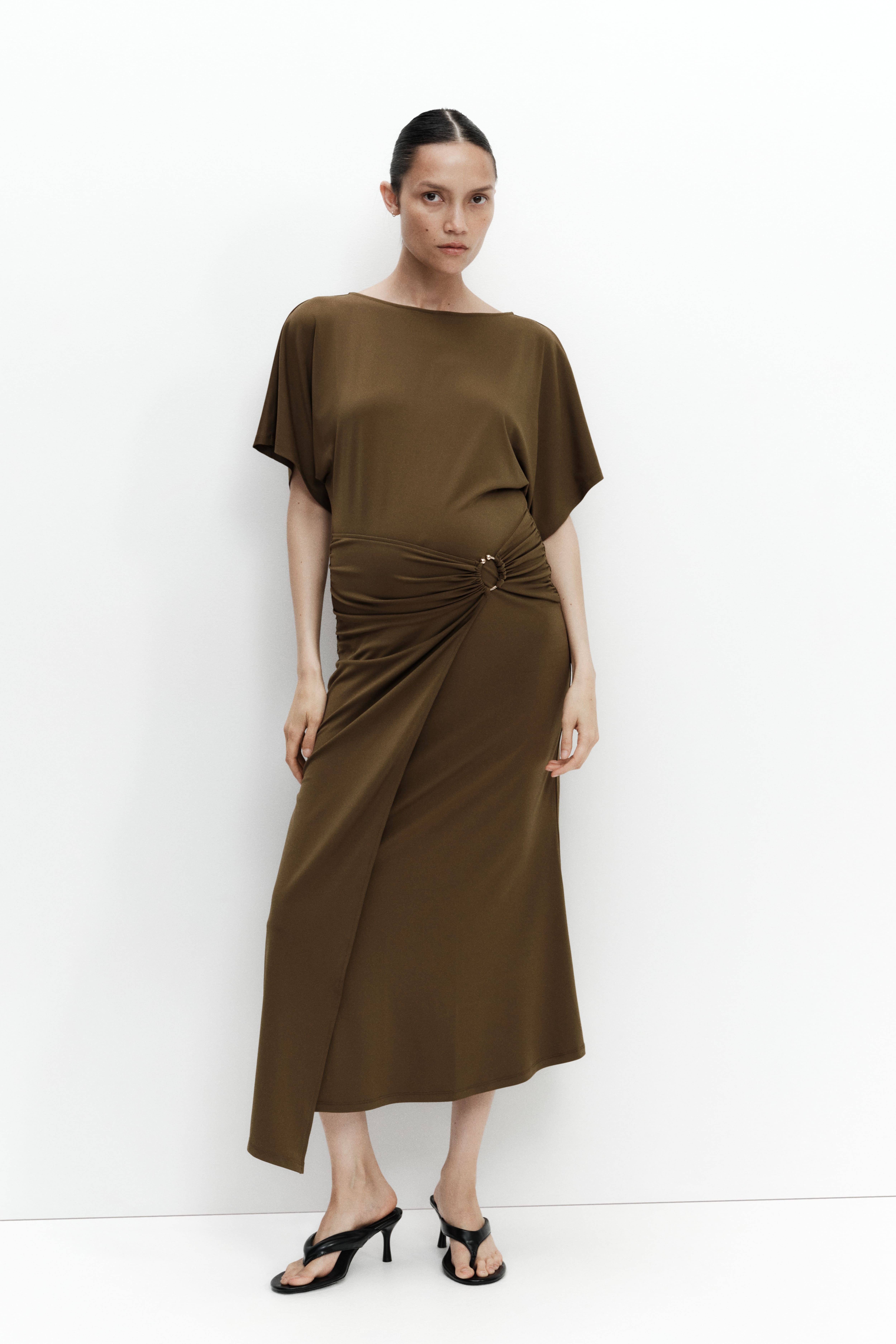 MAMA Wrap-Detail Dress