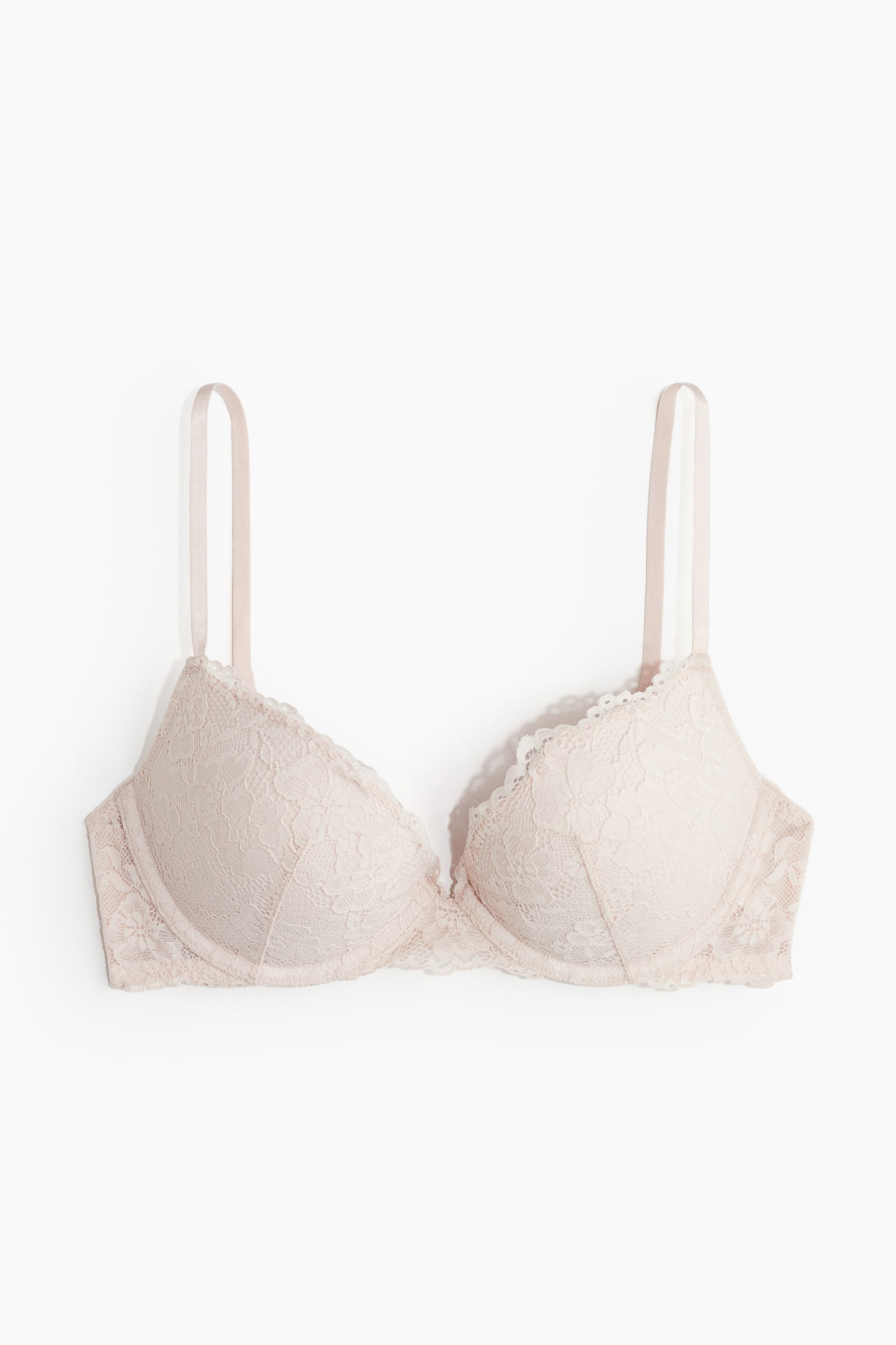 Lace super push-up bra - Powder pink/Light blue/Black/White - 1