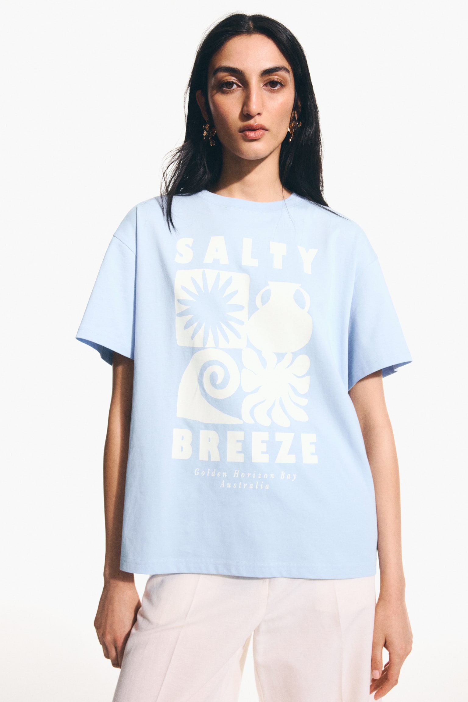 Printed T-shirt - Azul claro/Salty Breeze/Crema/Sol de Verano - 2