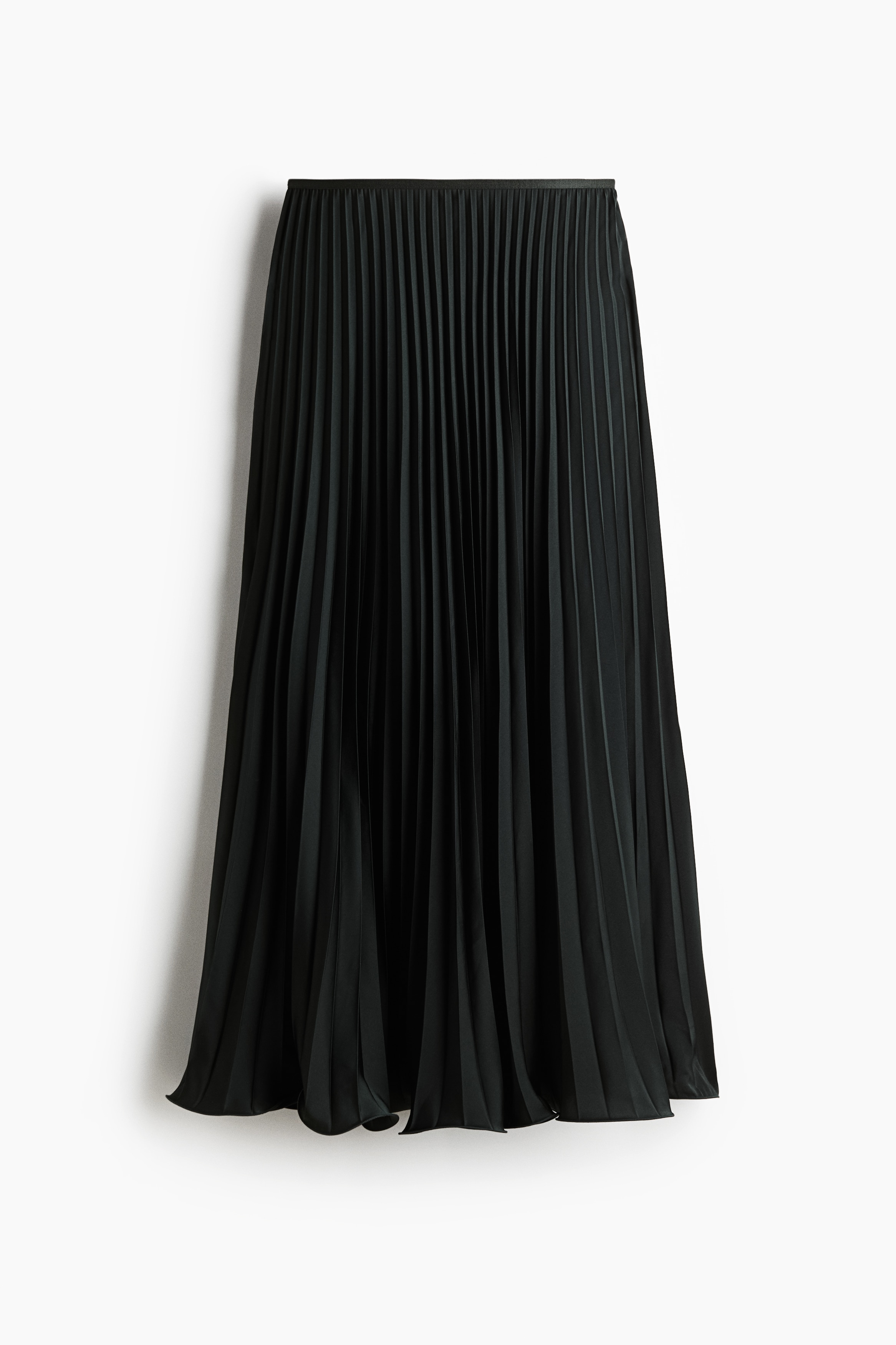 Plisserad maxikjol - Mörkgrön/Marinblå/Ljusbeige/Mörklila