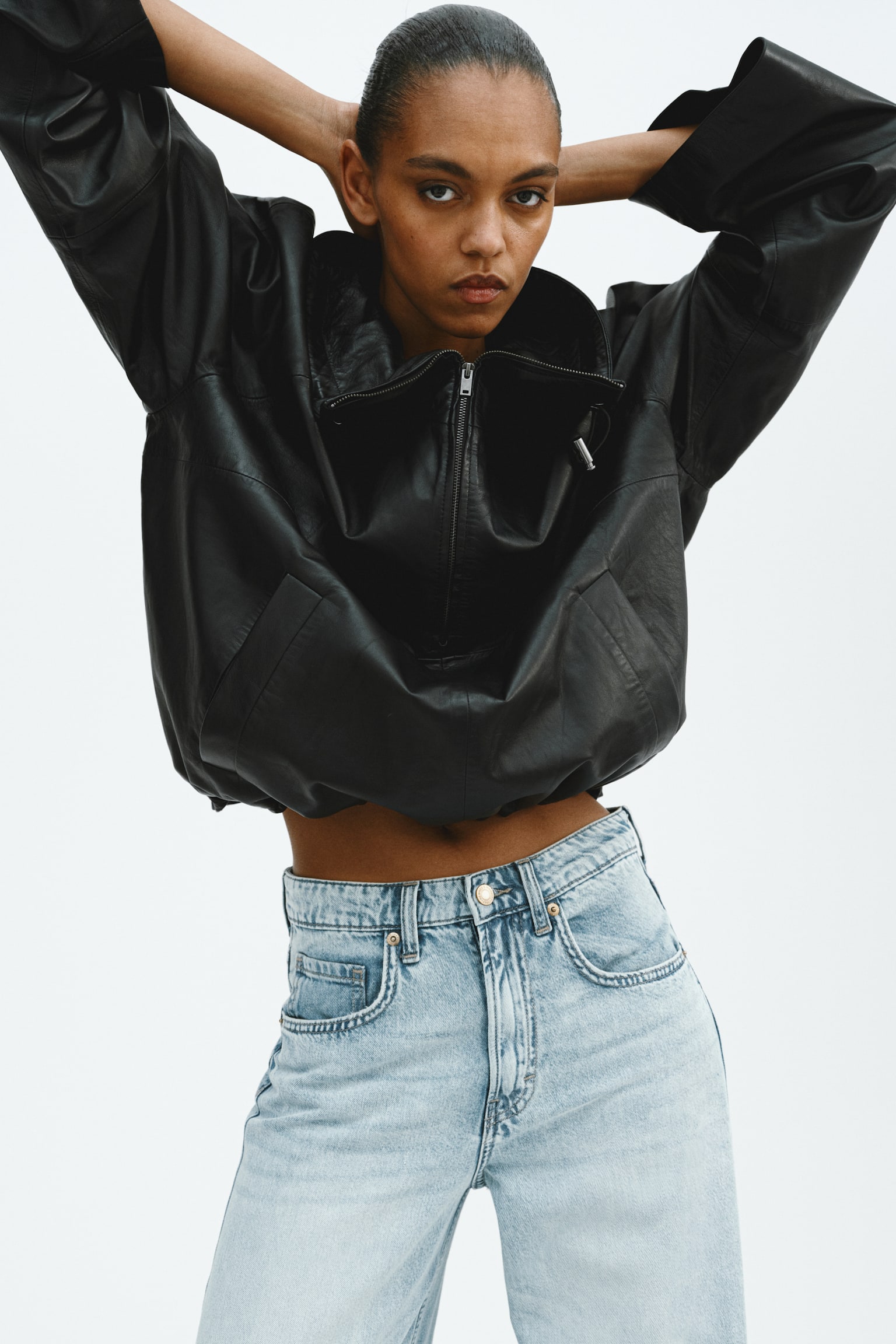 Wide High Waist Jeans - Ανοιχτό μπλε denim/Μπλε denim/Σκούρο μπλε denim/Μπλε denim/Λευκό - 6