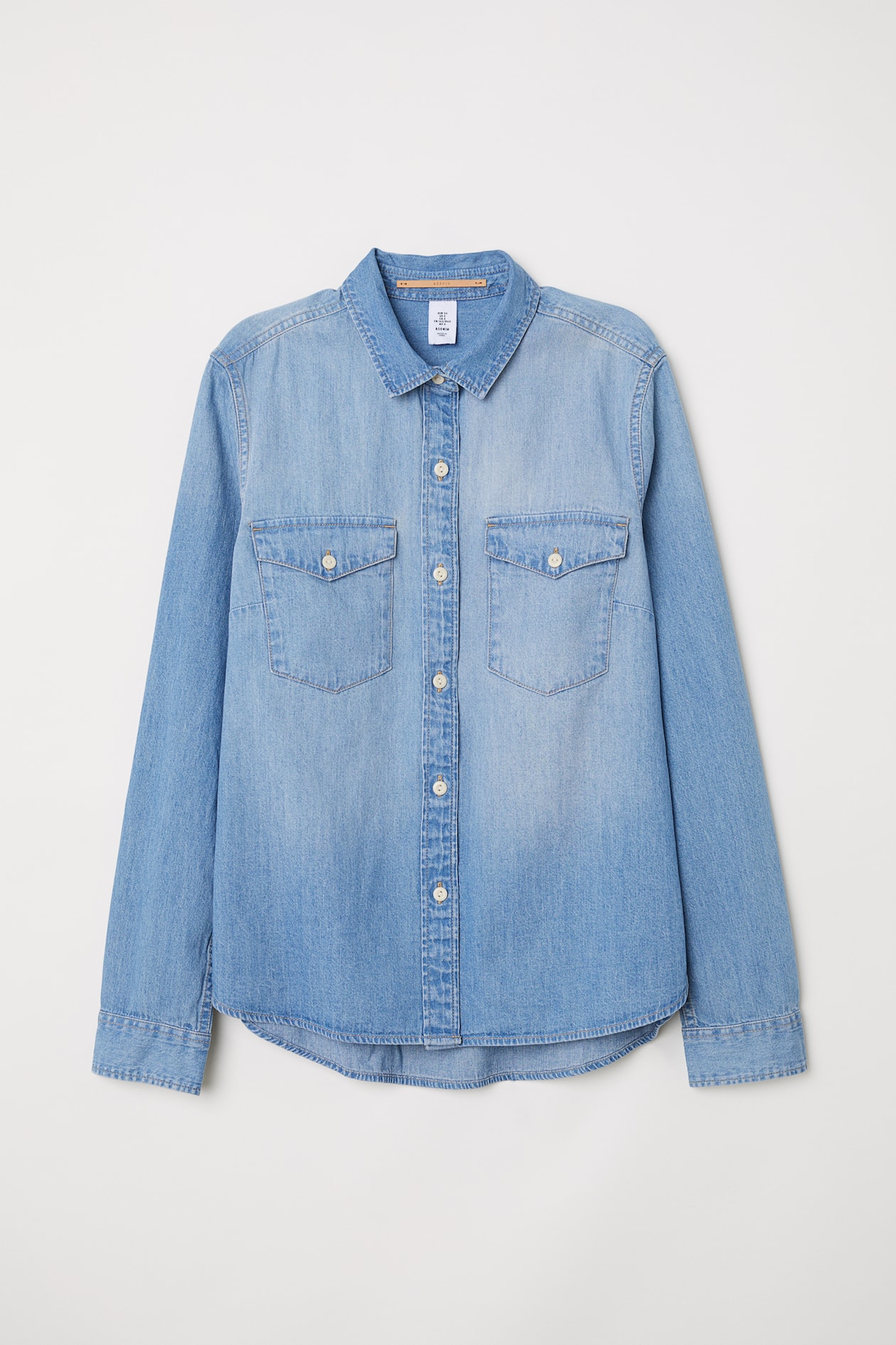 デニムシャツ - ライトブルー - レディース | H&M JP 