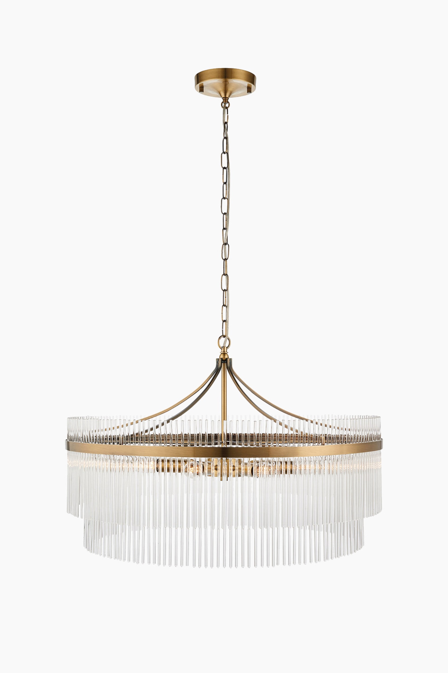 Chandelier 7 Pendant Light - Brass