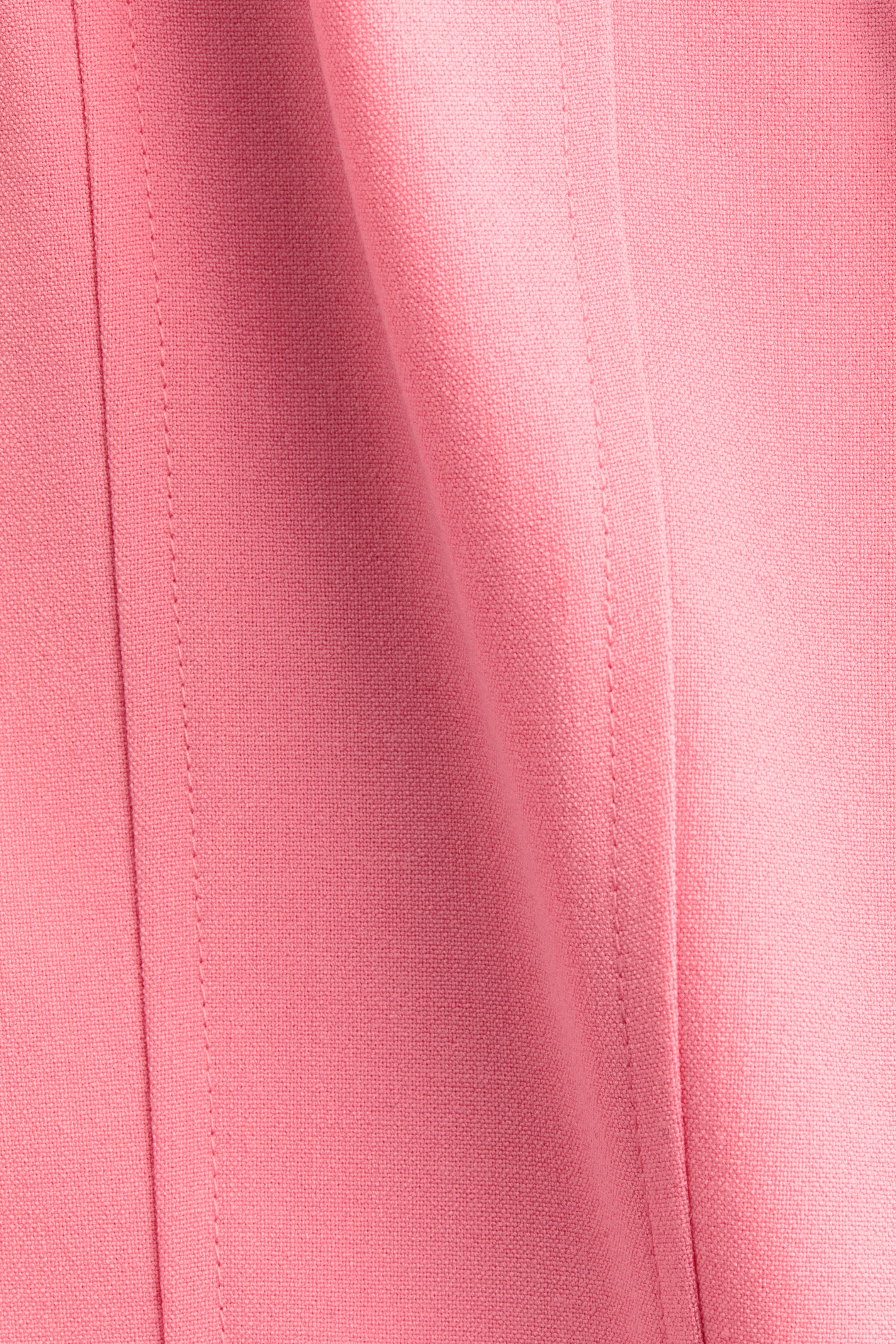 Flared-Skirt Tie-Detail Dress