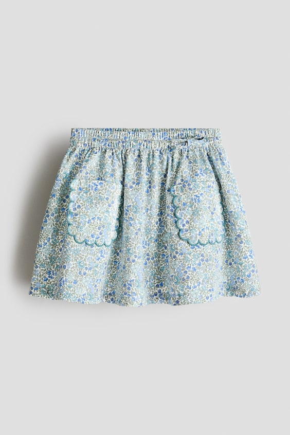 Детские юбки H&M Floral-Print Poplin Skirt