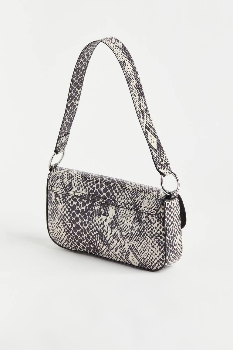 Shoulder bag Beige/Snakeskin-patterned Ladies H&M IN