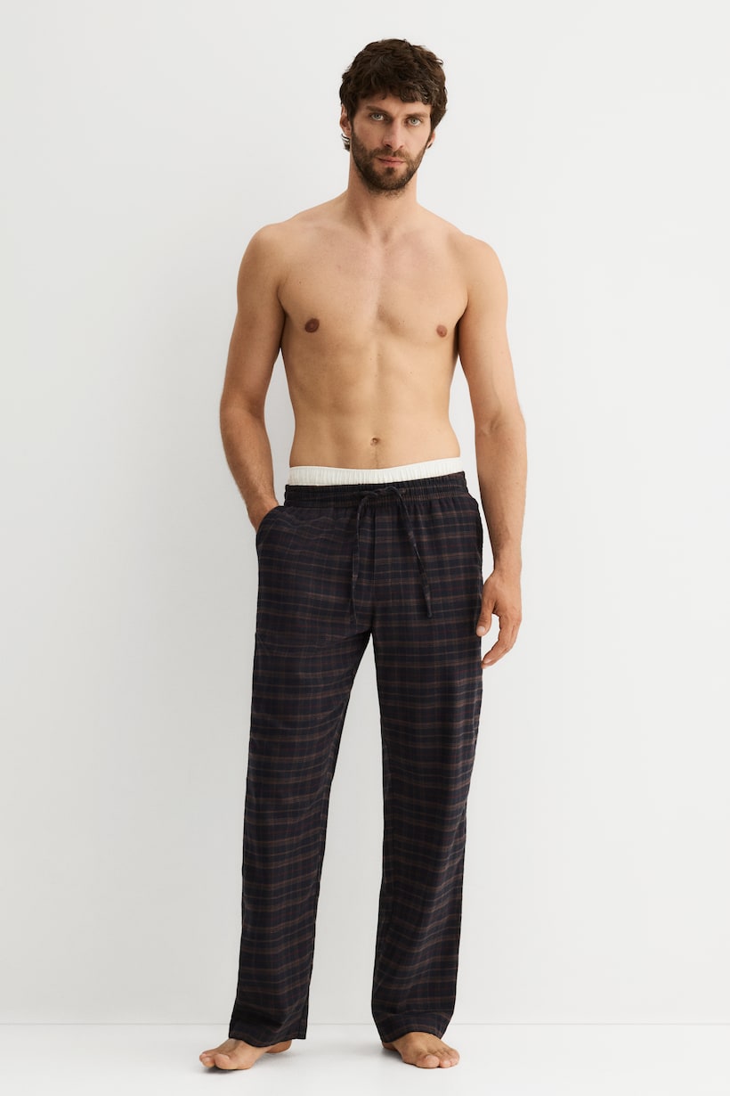 Regular Fit Pijama Corto Hombre H&m Pantalón Corto Pijamas