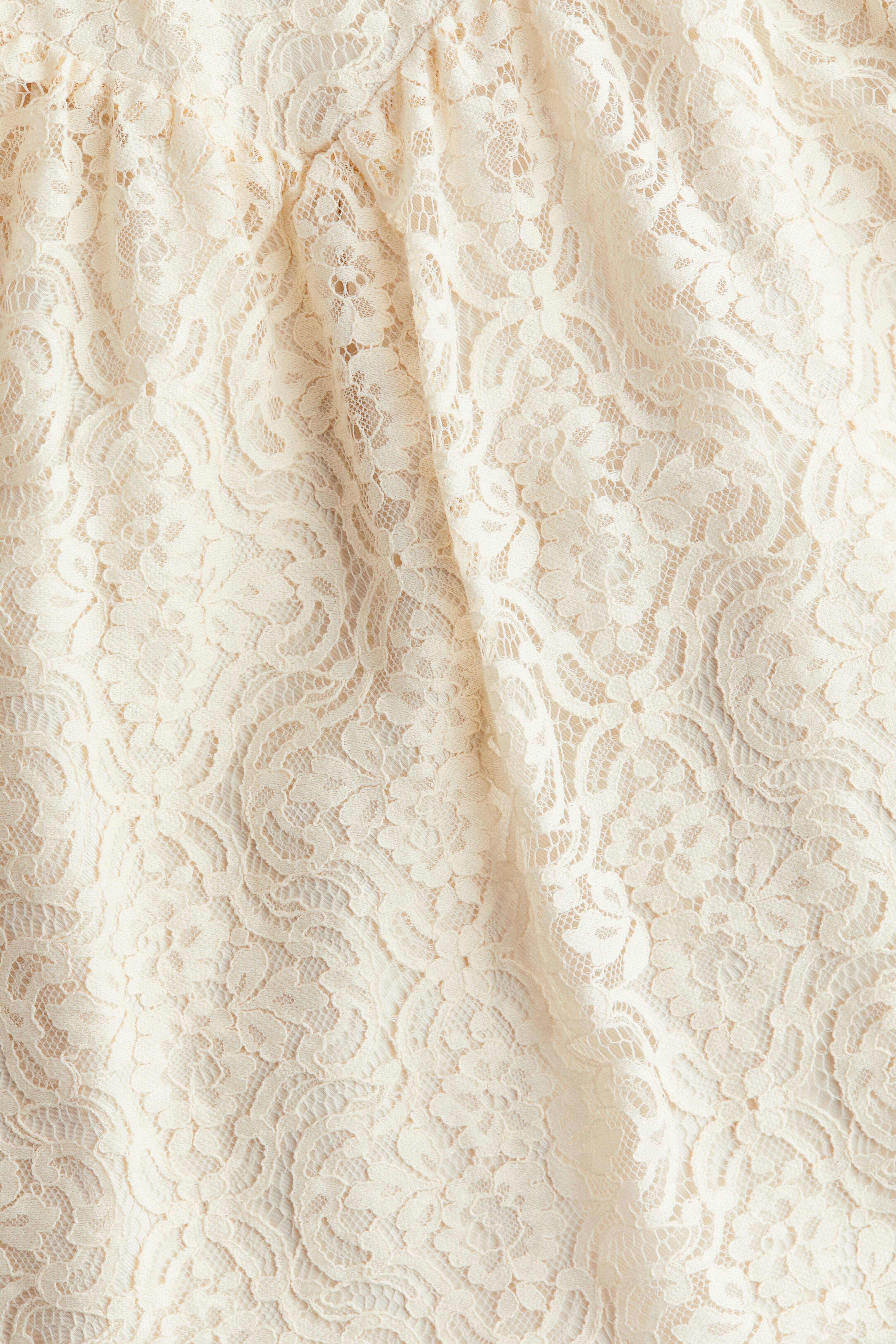 Gorsenia Slip In Microfibra Con Pizzo Floreale K484 Peony - Beige Chiaro, Taglia L