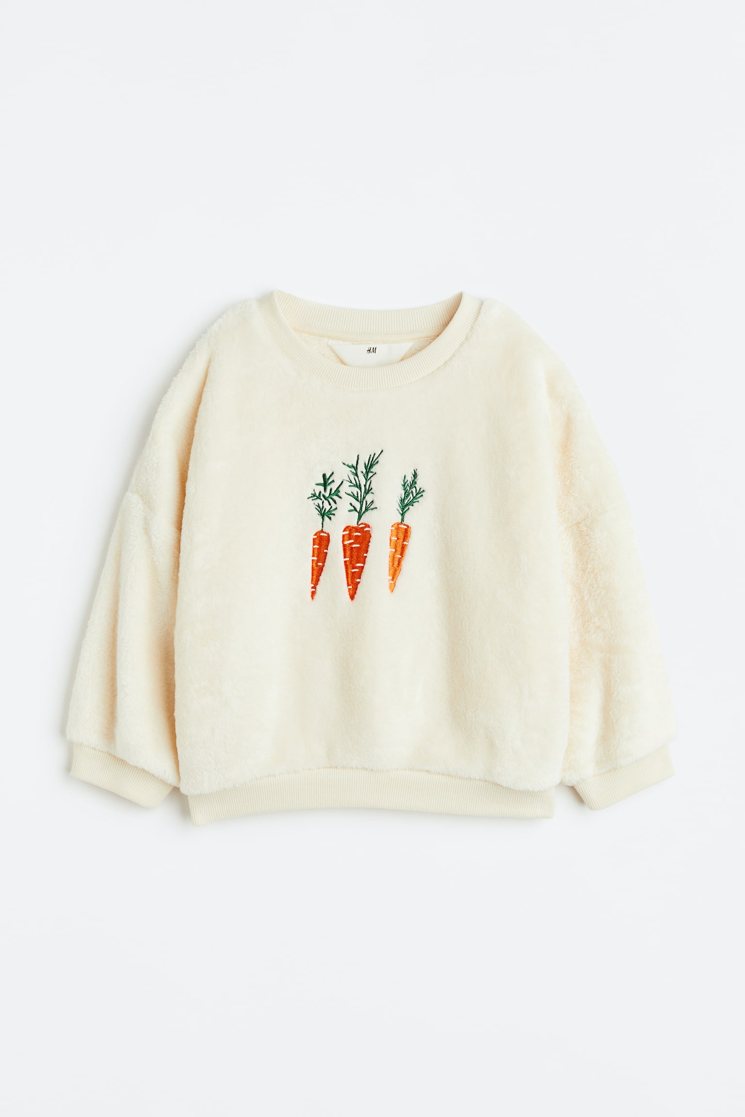 Pile sweatshirt - Natural white/Carrots