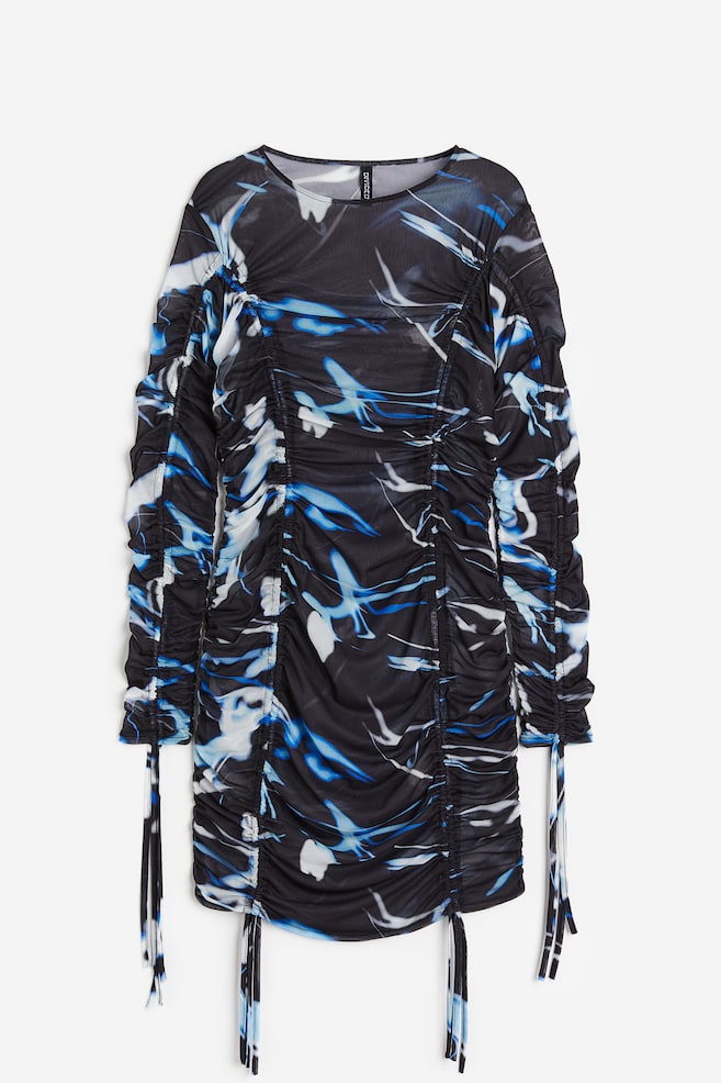 Vestido de malla - Negro/Diseño - 1