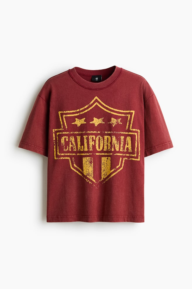 Loose-Fit Printed T-Shirt - Red/California/Dark gray/Rodeo Sunset/Light dusty blue/White/SoHo Champions/Purple/Los Angeles/White/California Dreams/Light gray/Not for Ceremony/Light gray melange/SoHo NYC - 1