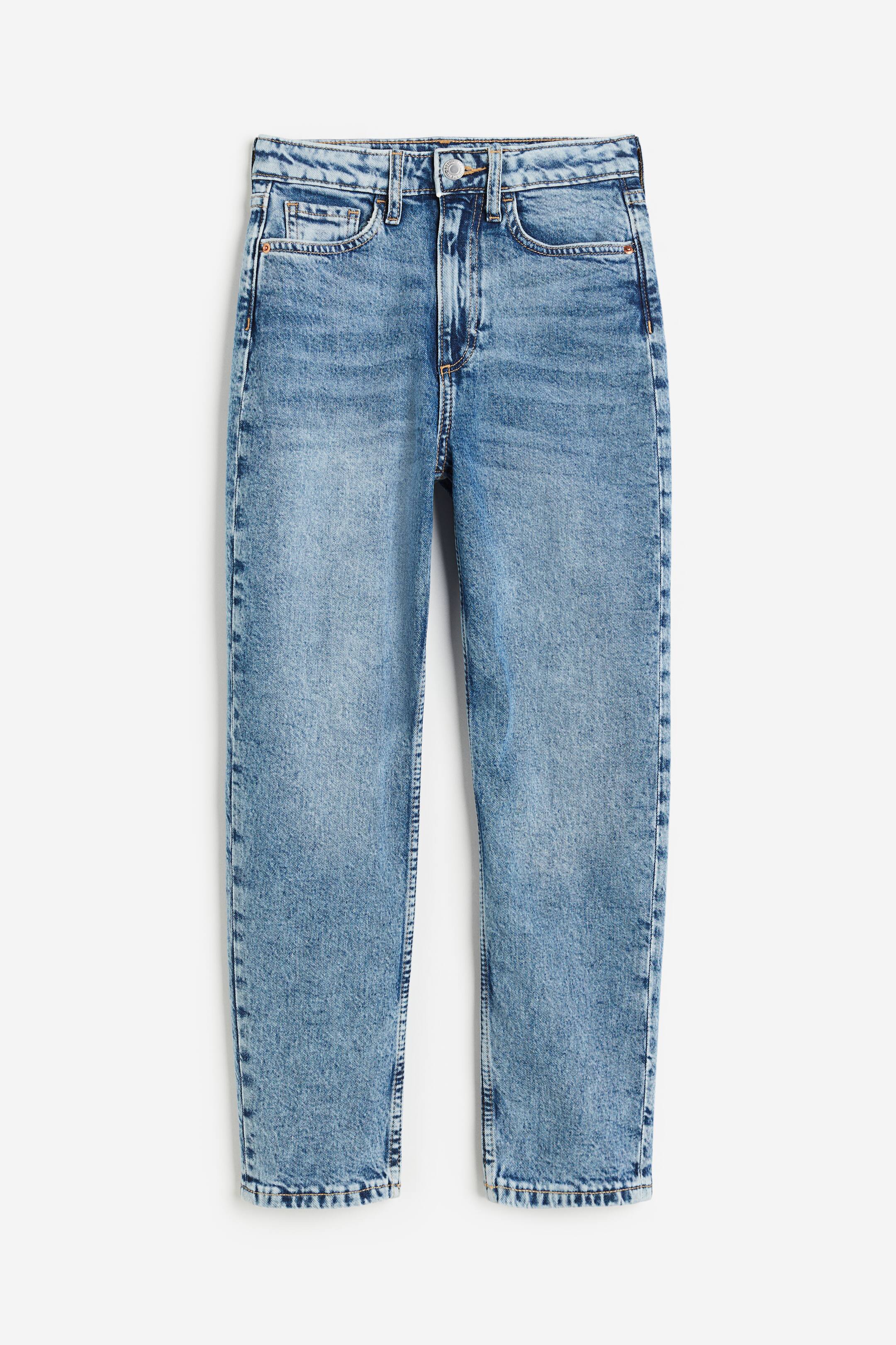 Xem ảnh lớn hơn: Relaxed Fit High Jeans - Màu xanh denim - Kids | H&M VN 1
