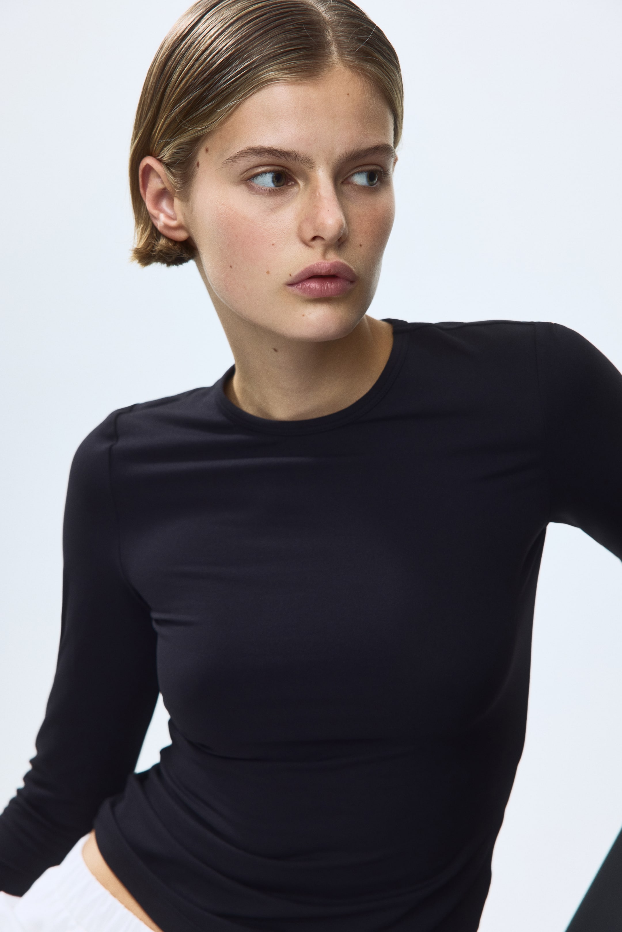 Женские топы H&M Long-Sleeved Jersey Top — фото 7