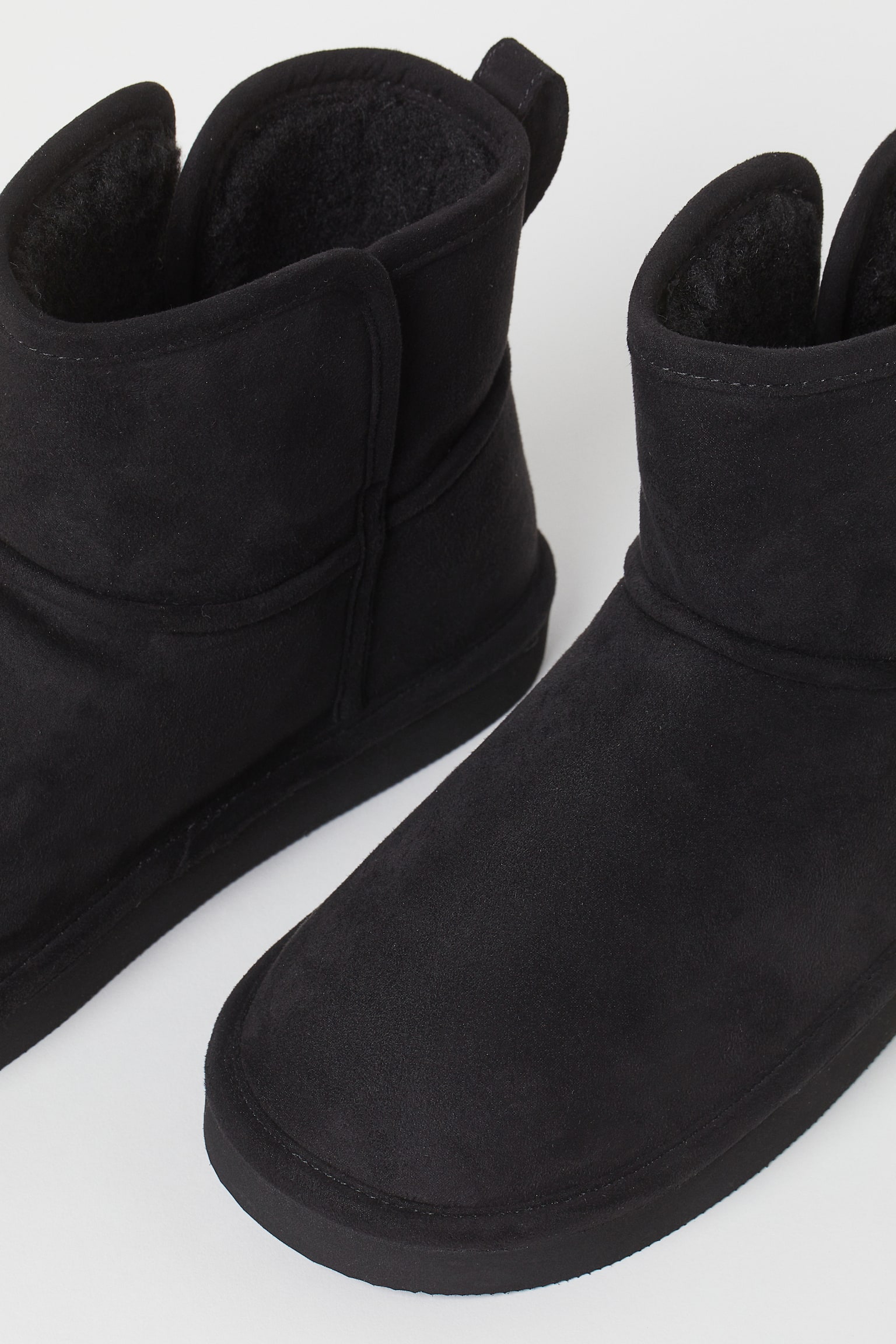 Warm Lined Boots - Black/Dark greige - 4