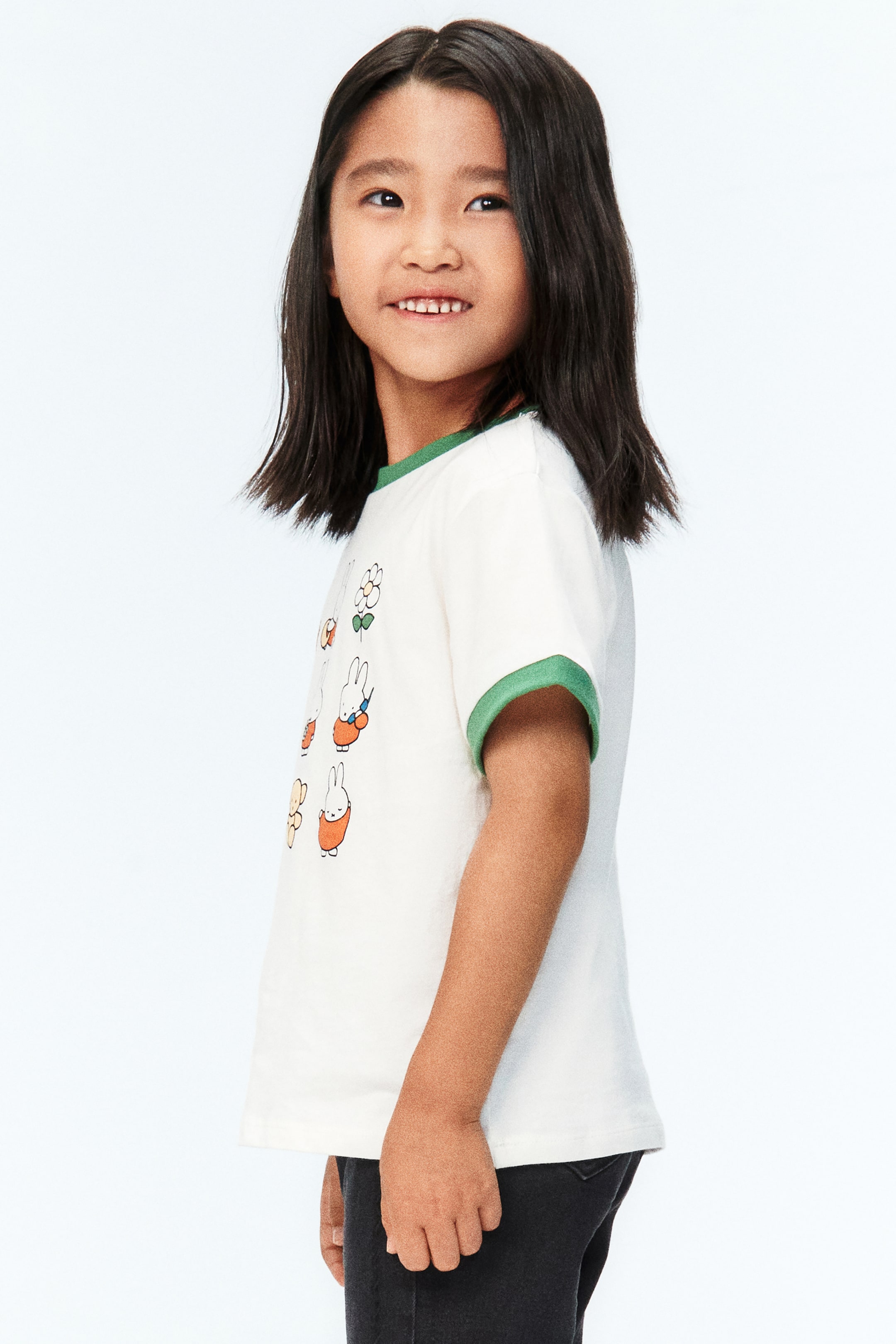 T-shirt en coton avec motif imprimé
