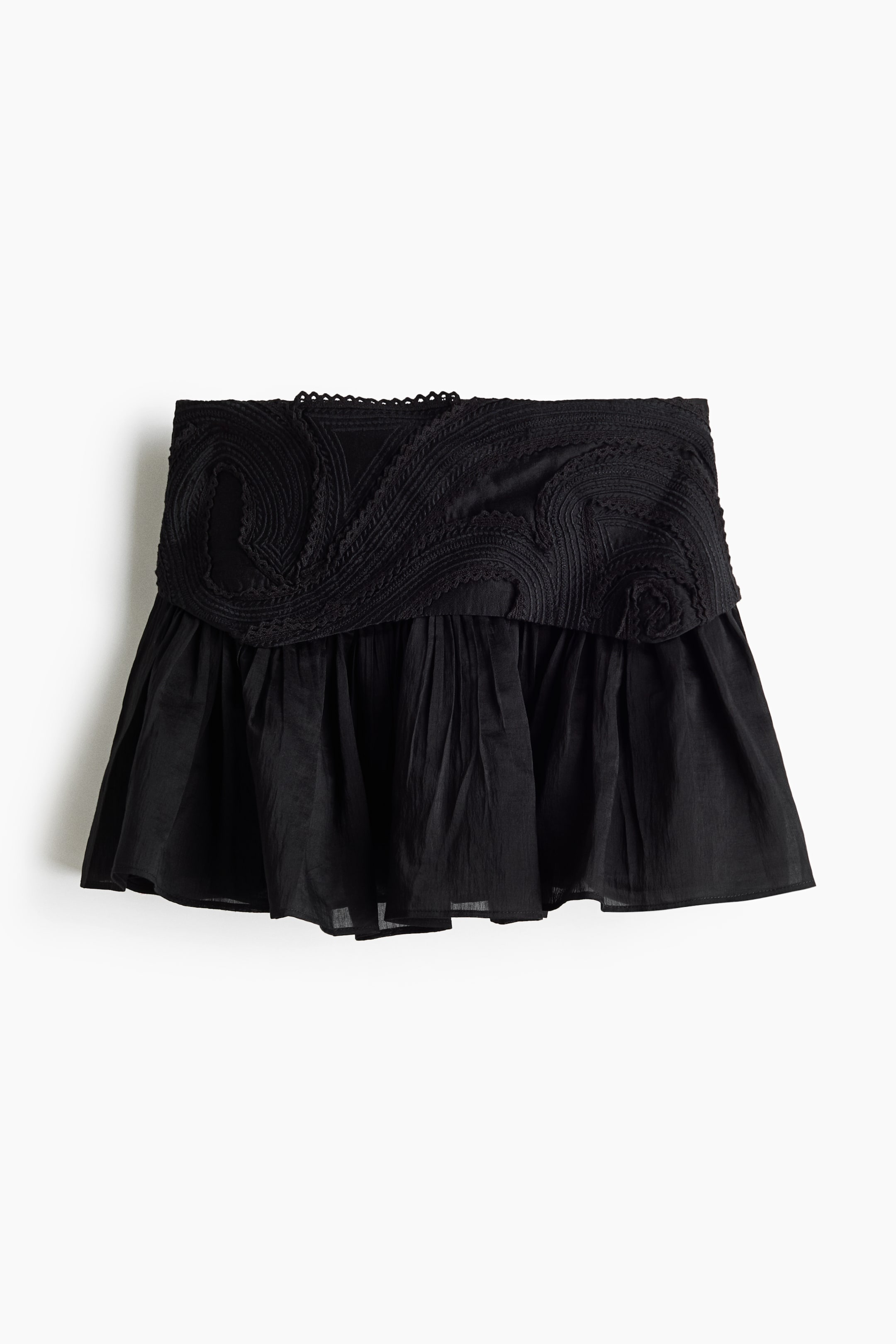 Embroidered Mini Skirt