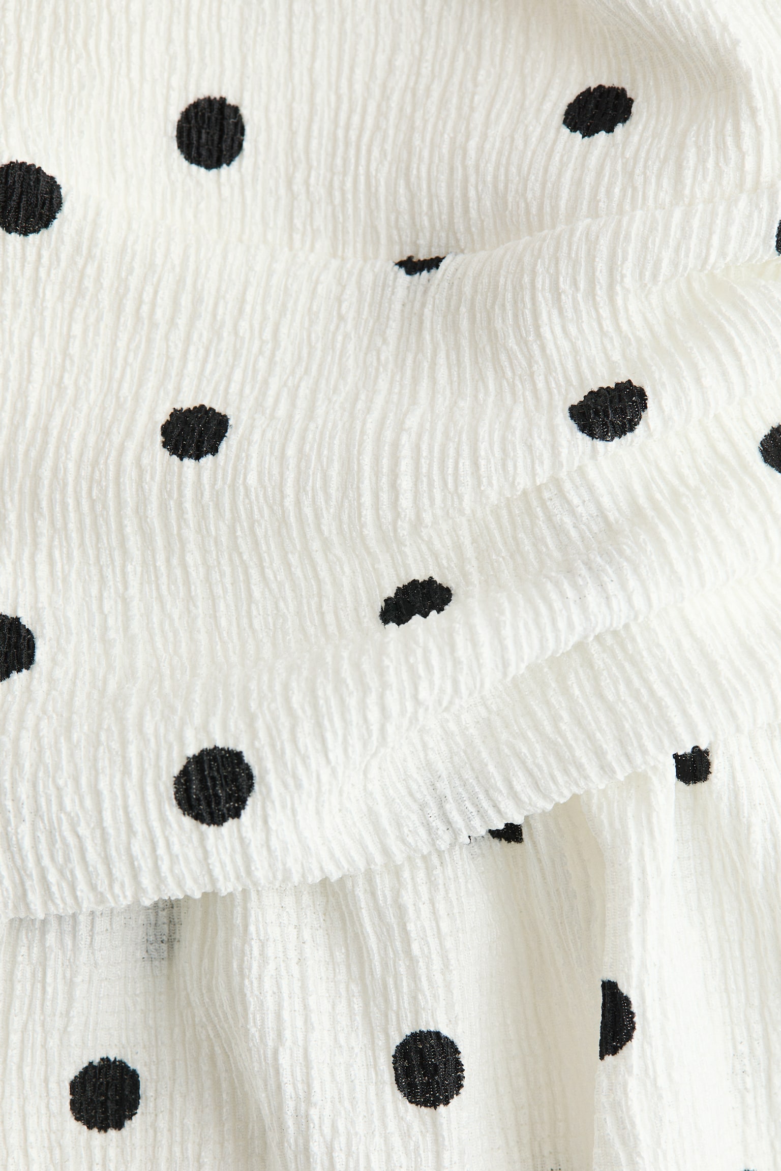 Peplum halterneck top - White/Polka dot/Pale yellow/Polka dot - 3