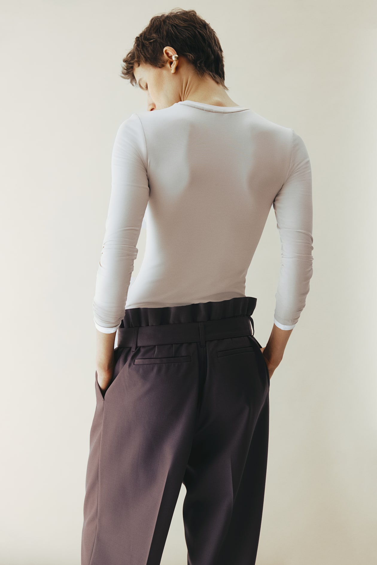 Belted Wool-Blend Pants - image 4