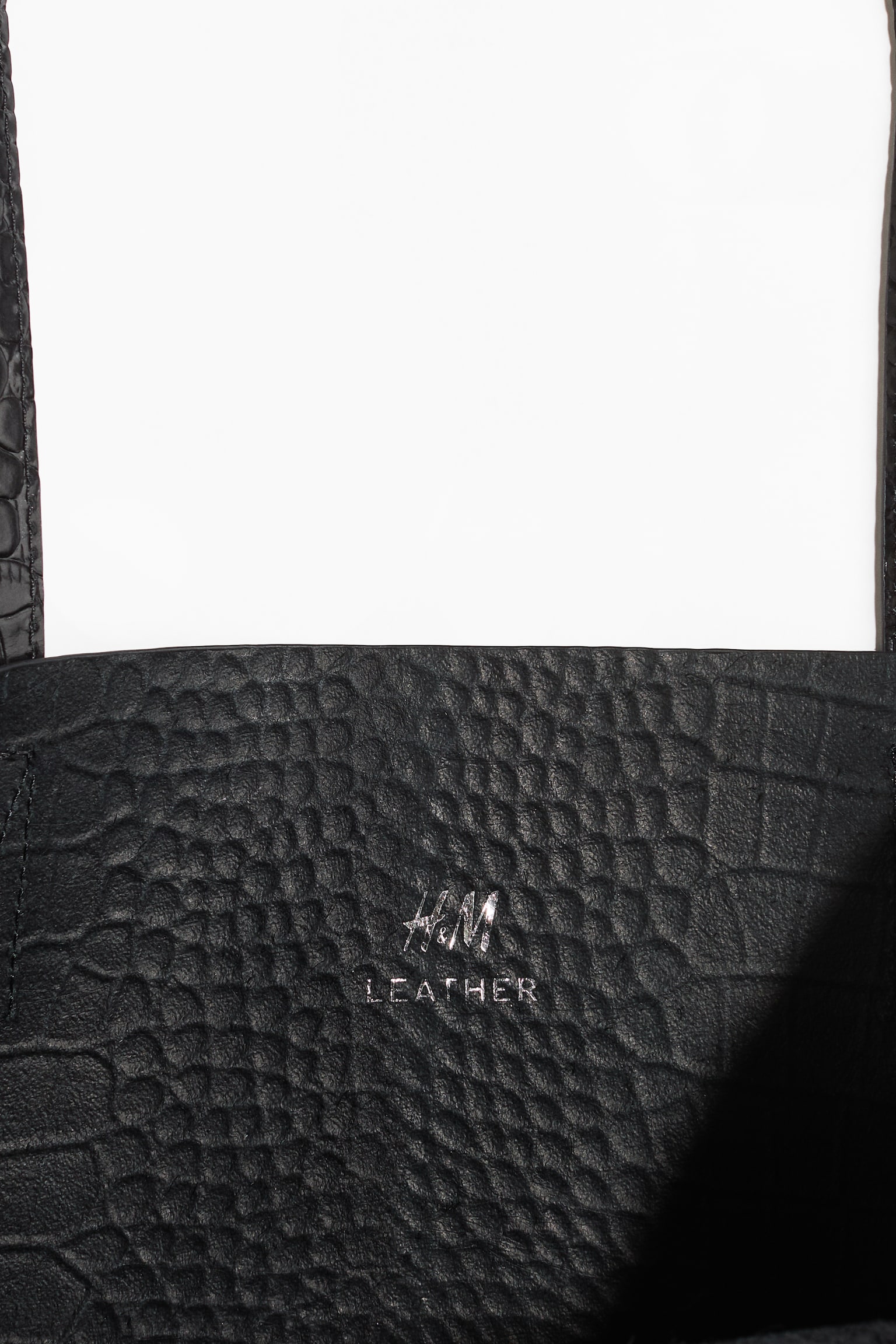 Мужская сумка H&M Leather, цвет: Чёрный — фото 3
