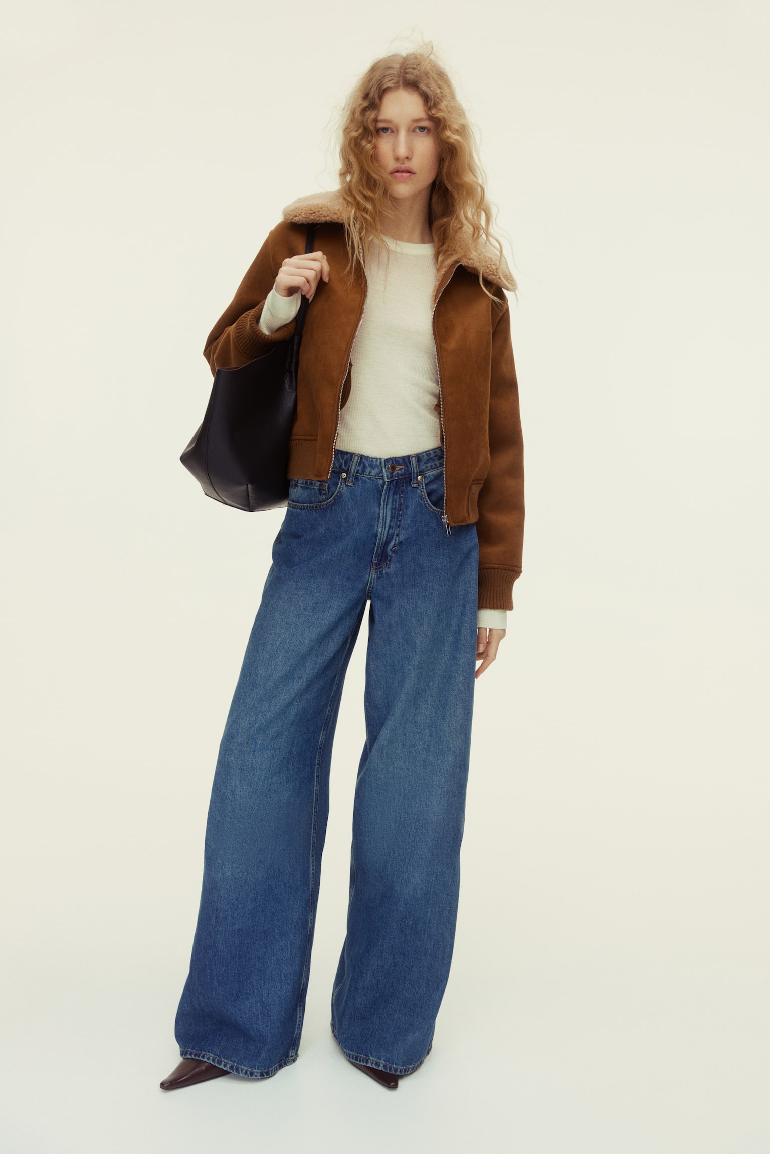 Teddykauluksinen takki - Ruskea - 7