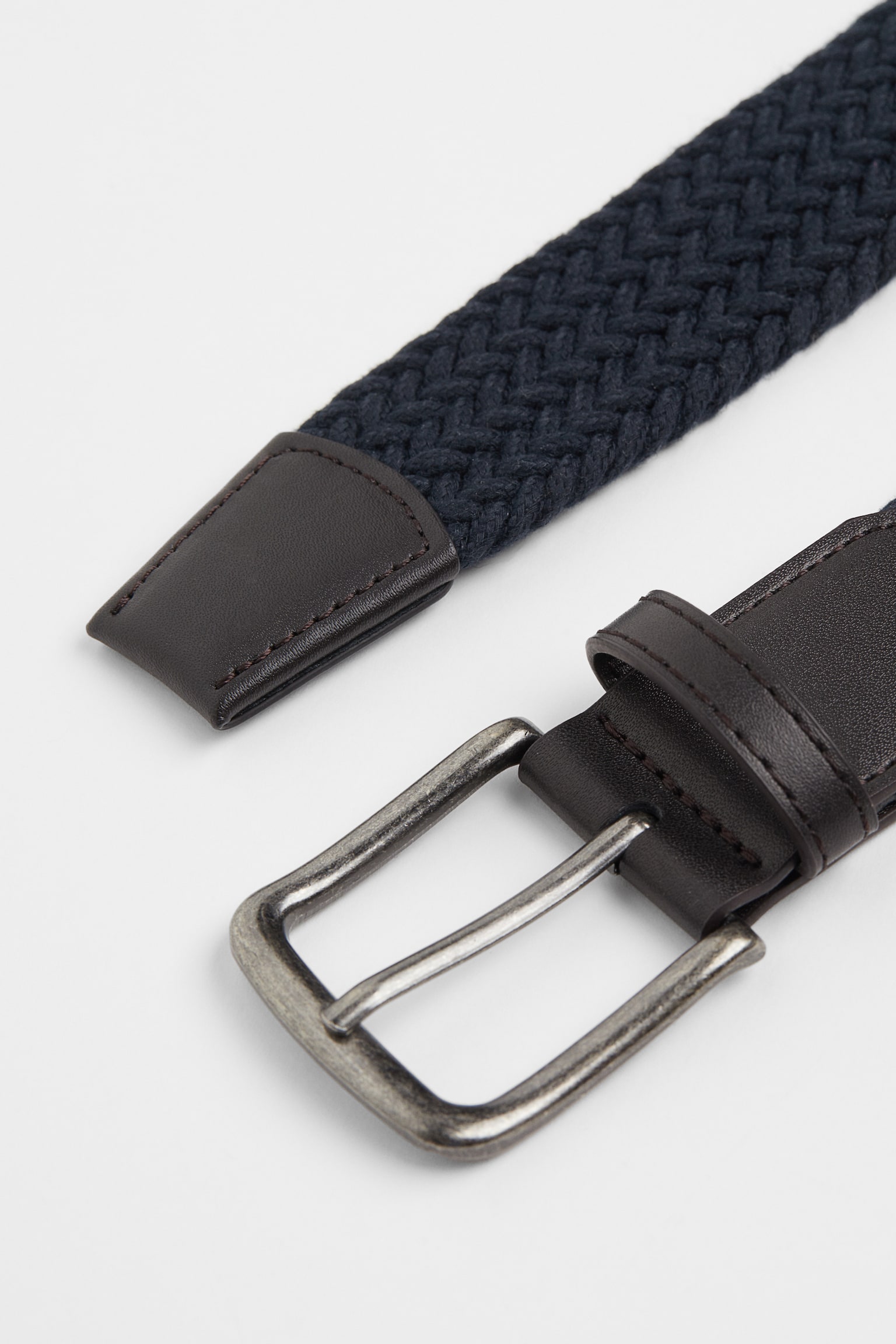 Braided Belt - Dark blue/Black - 4