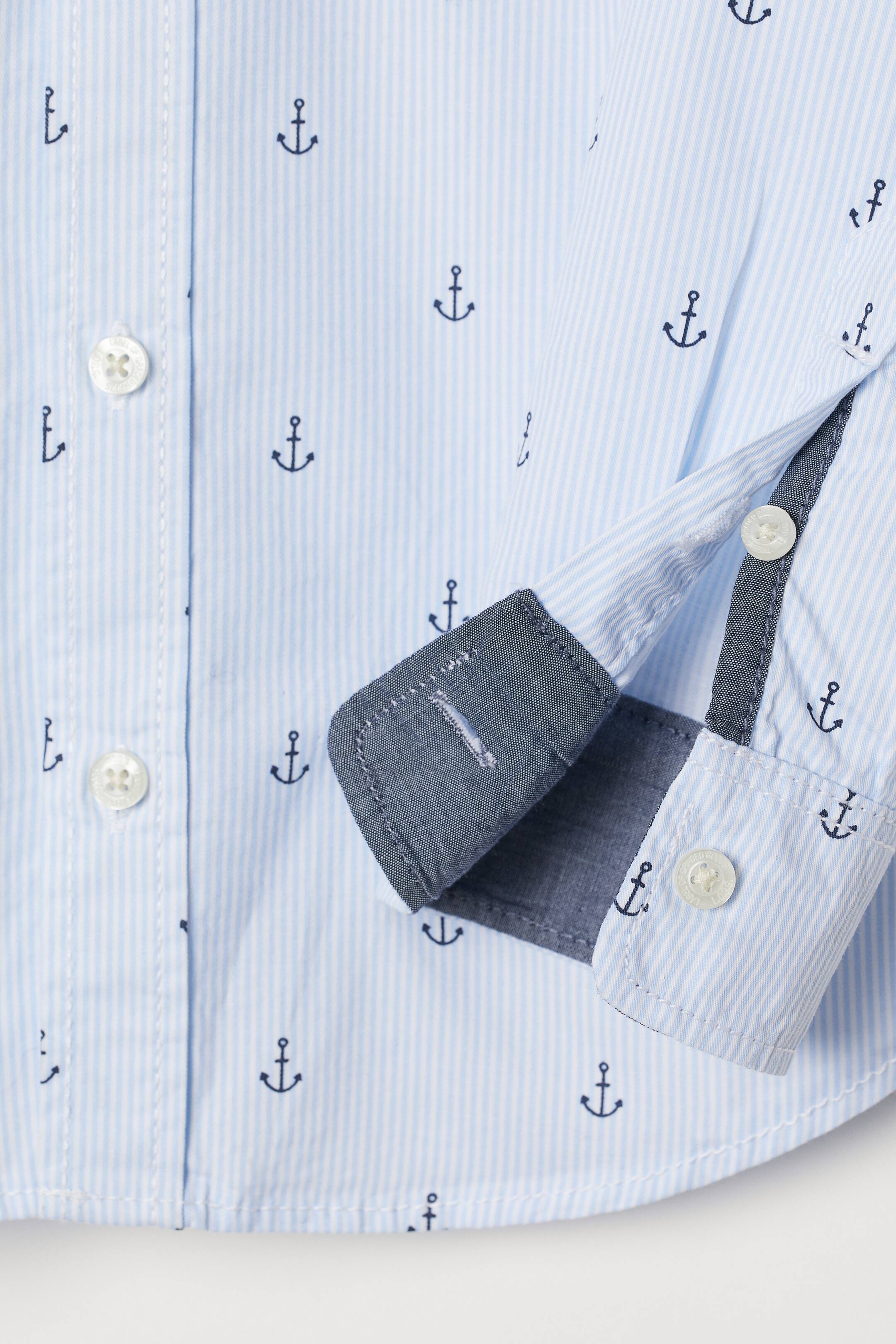 Größeres Bild ansehen: Baumwollhemd - Hellblau/Anker - Kids | H&M DE 2