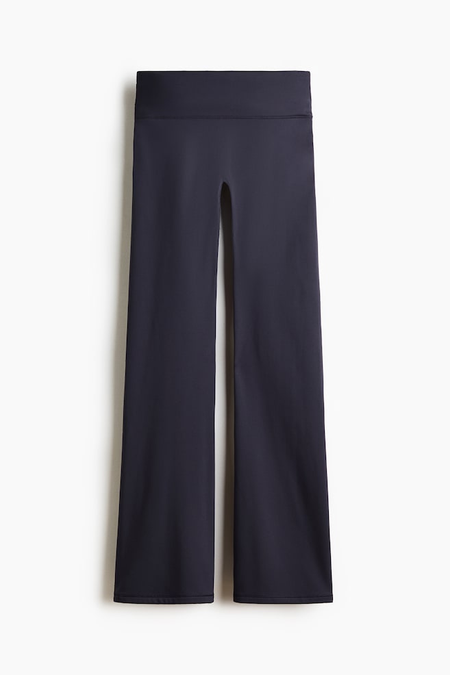 Warm Flared Leggings with SoftMove™ - Purple haze/Dark heather/Black - 1