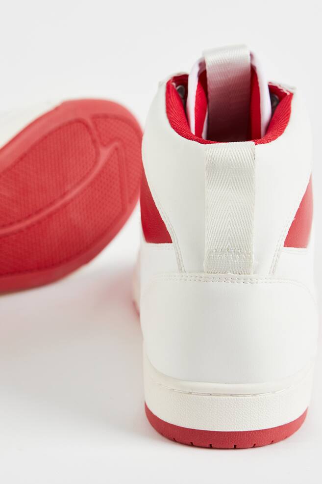 Hi-top trainers - White/Red - 3