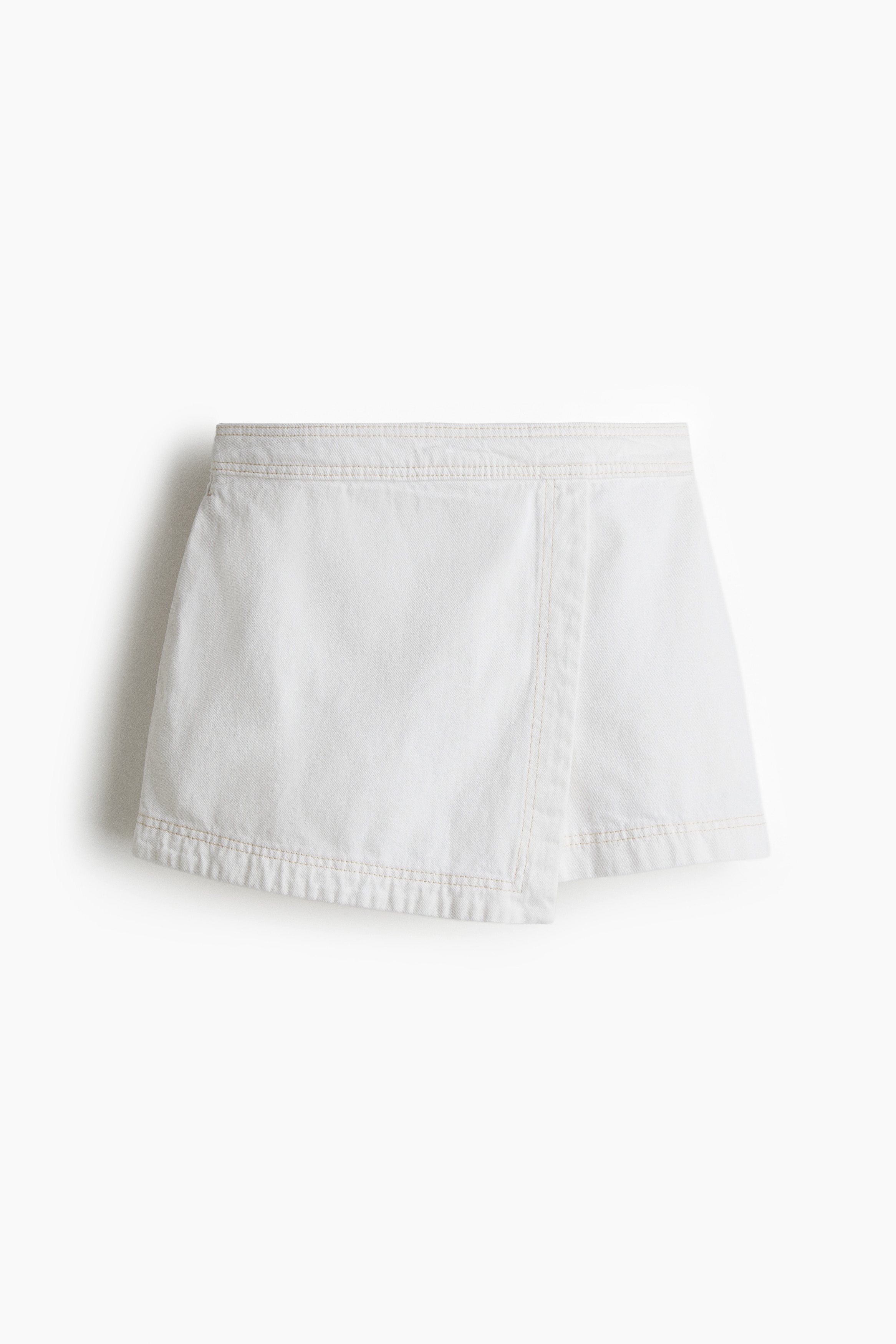 Falda short de denim - Blanco/Azul denim/Azul denim oscuro/Negro