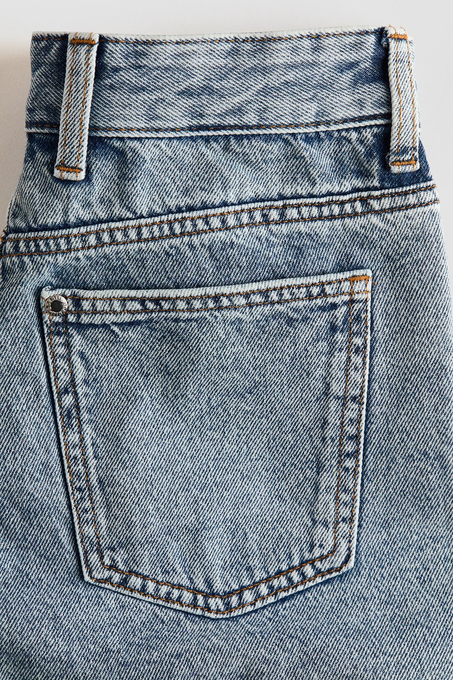 Loose-fit denim shorts - Light denim blue/Grey/Light denim blue/Dark denim blue/White - 3