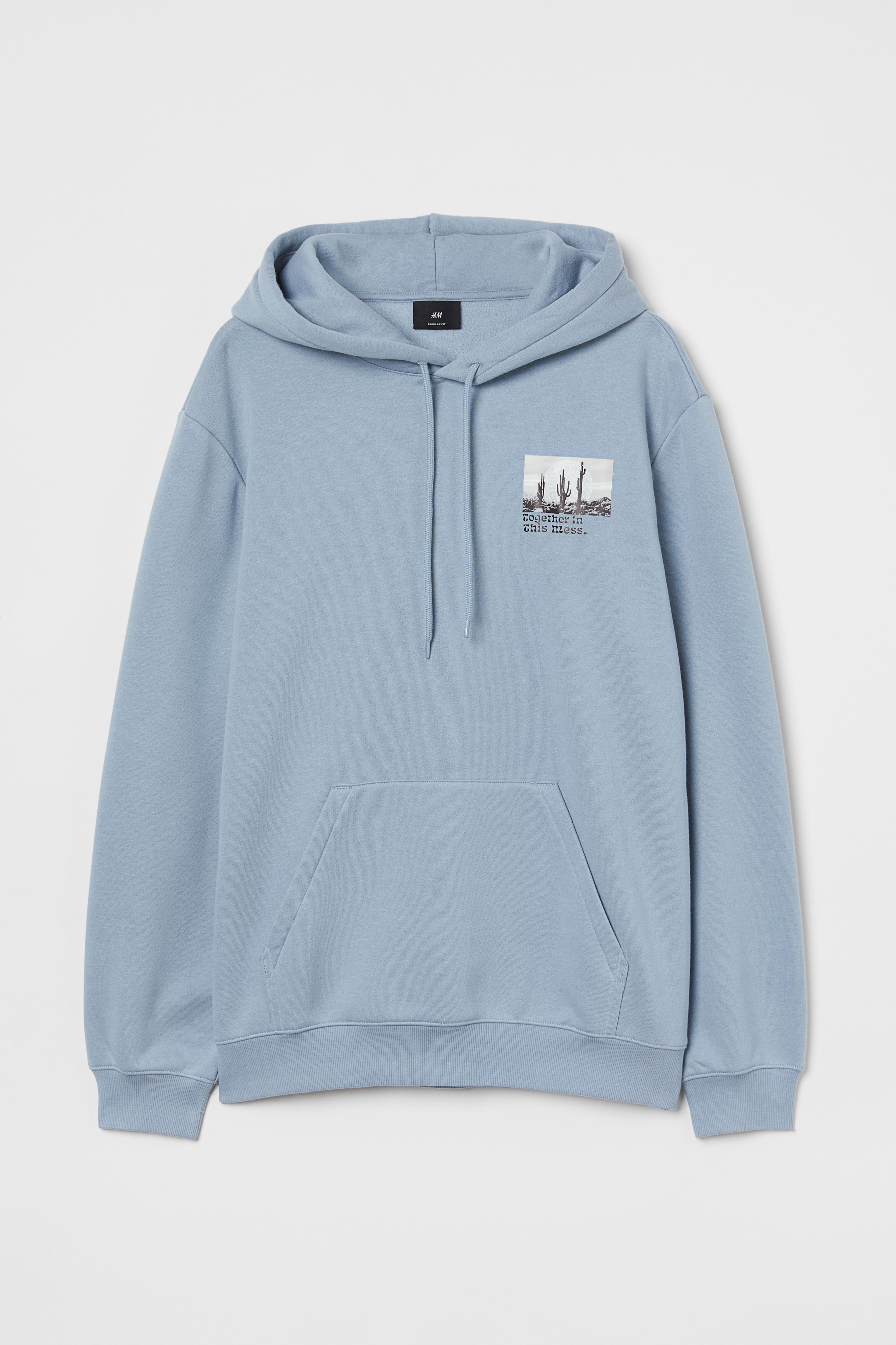 Light blue hoodie h&m hotsell