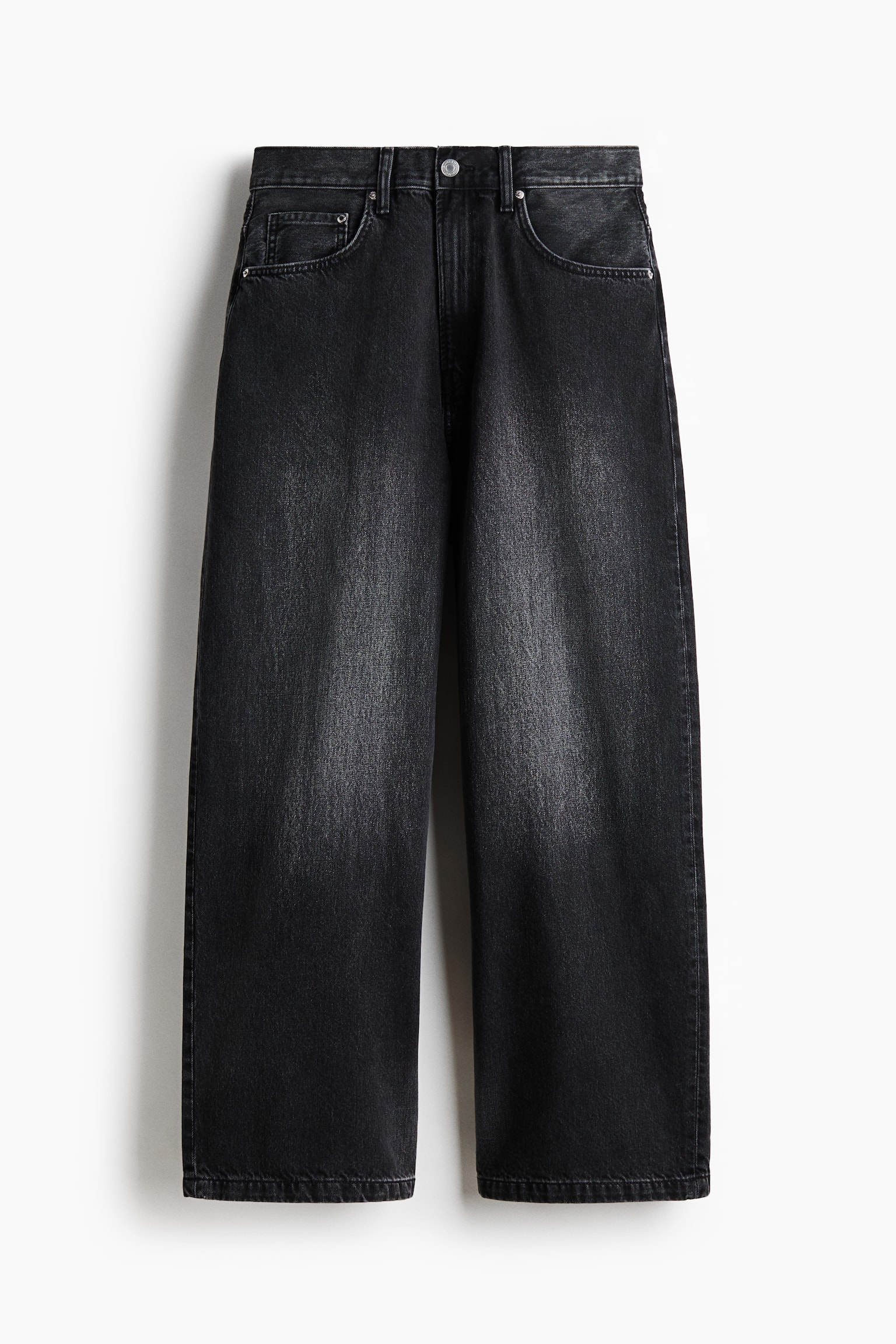 Мужские джинсы H&M Collins Super Baggy, цвет: Тёмный джинсовый серый — фото 1
