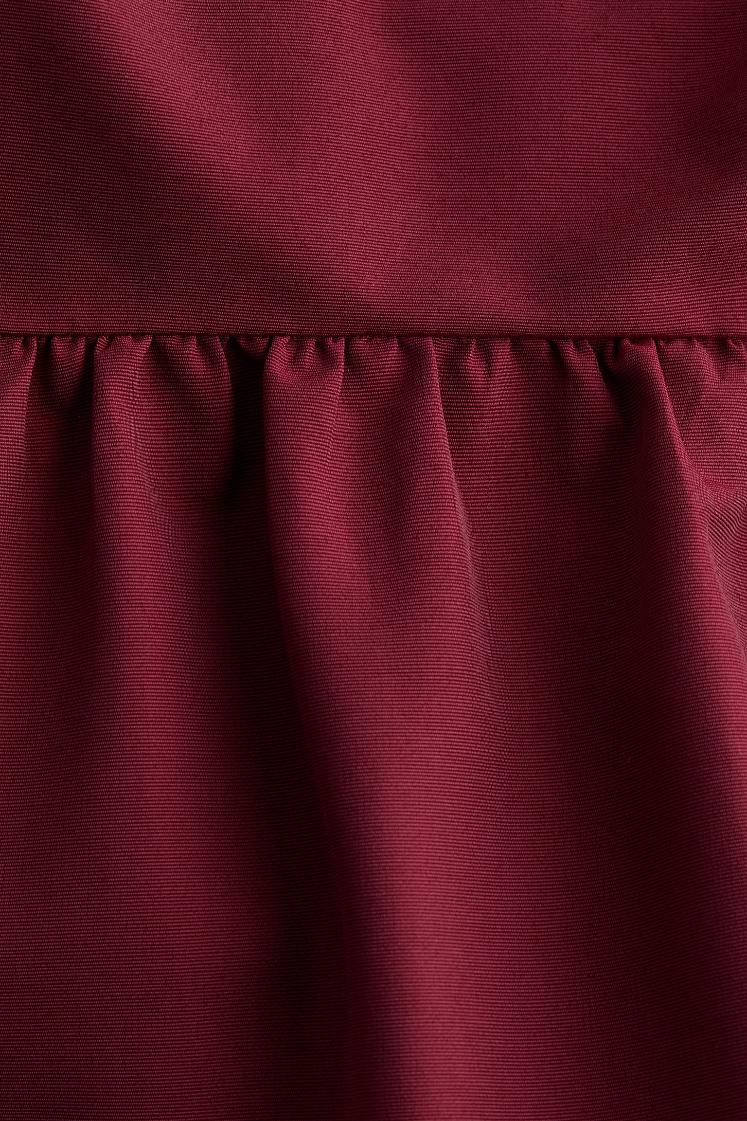 Tie-detail peplum top - Dark red/Red/Black - 5